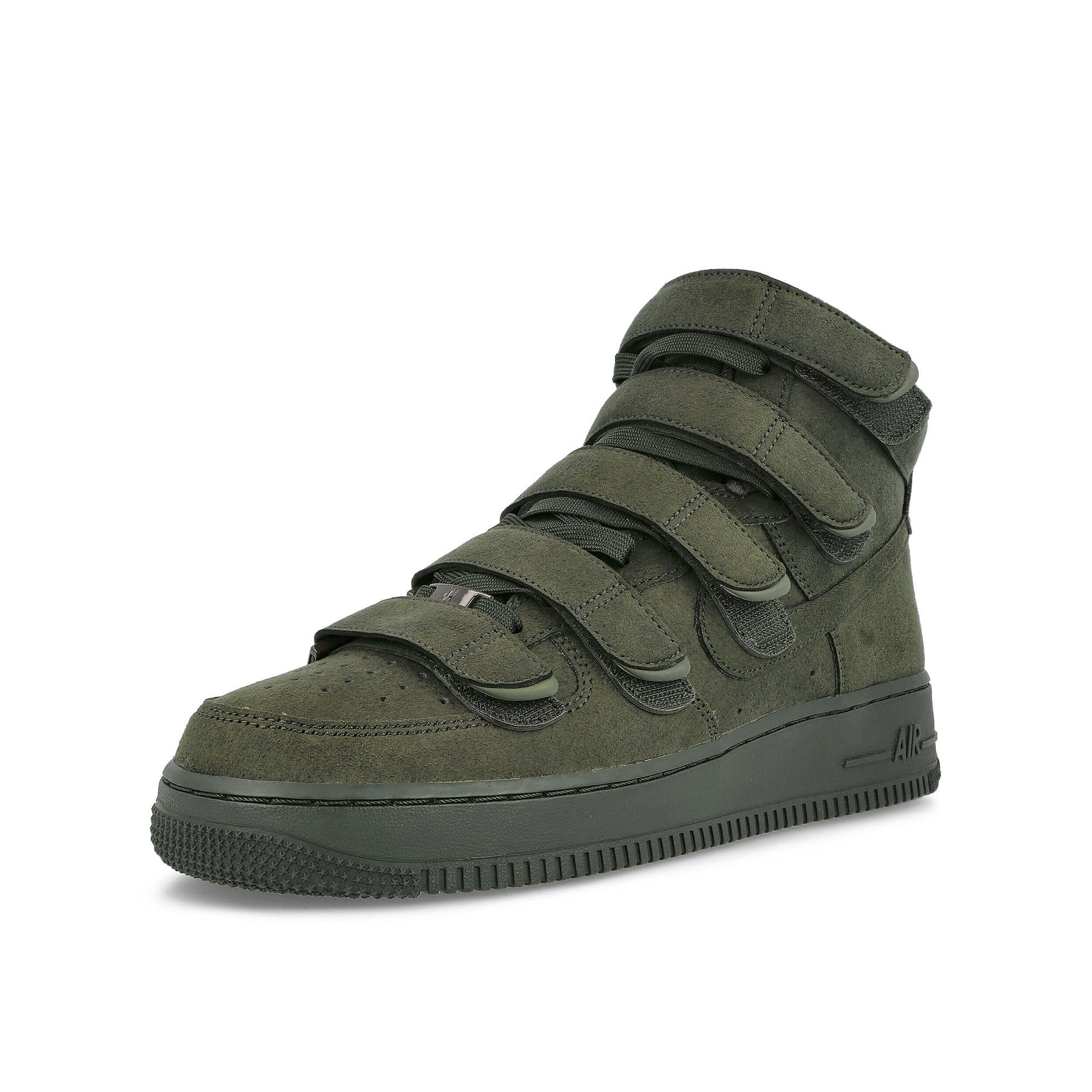 Nike Billie Eilish x Nike Air Force 1 High 07 SP Sequoia-Sequoia-Sequoia Sneakers Close Up | Overkill