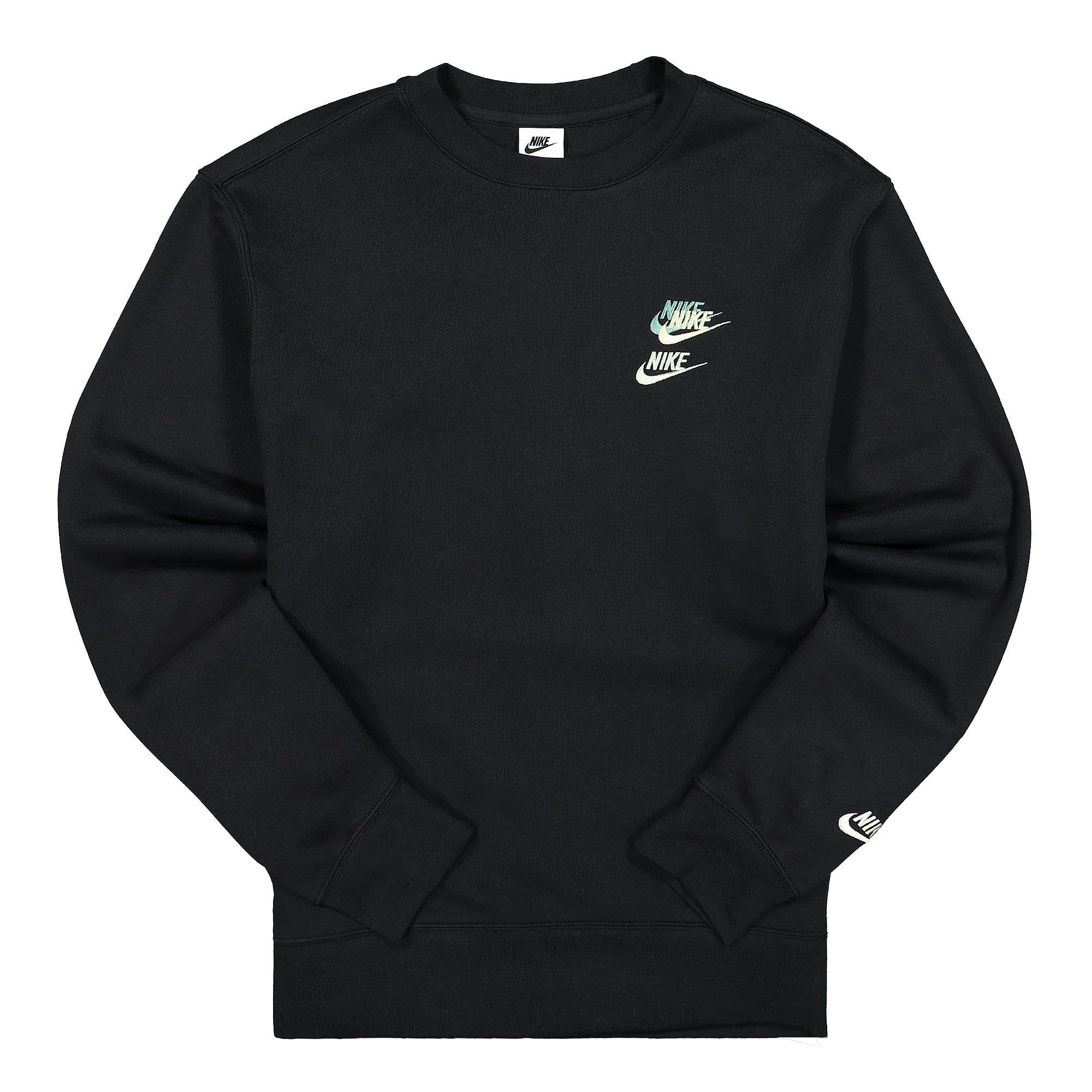 Nike NSW Sport Essentials Plus Crew Sweatshirt Black / Black Sweatshirts DM8886 010 | Overkill
