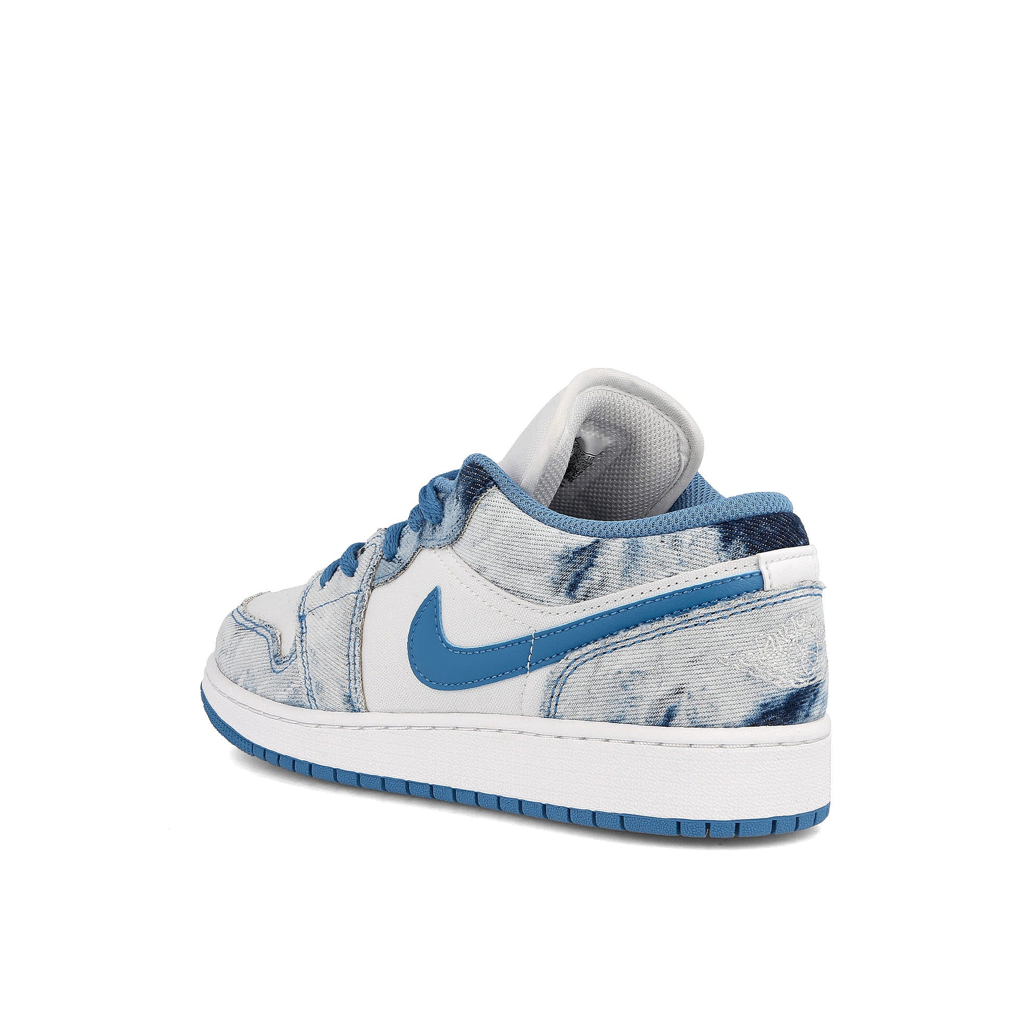 Jordan Air Jordan 1 Low GS White / Dutch Blue - White Close-up | Overkill