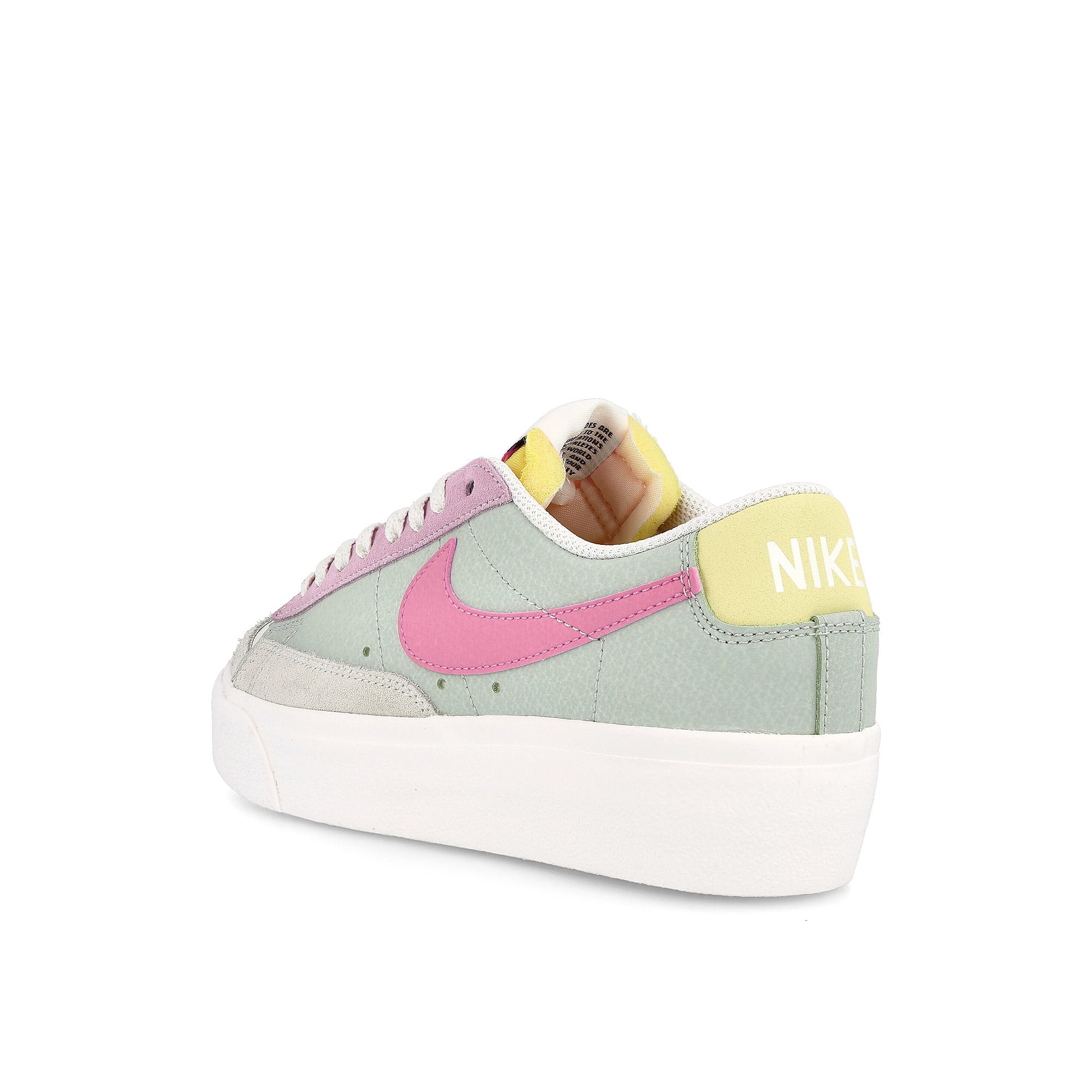 Nike wmns blazer low platform Seafoam-Pink Salt - Sea Glass - Saturn Gold Low Top Sneakers Material | Overkill