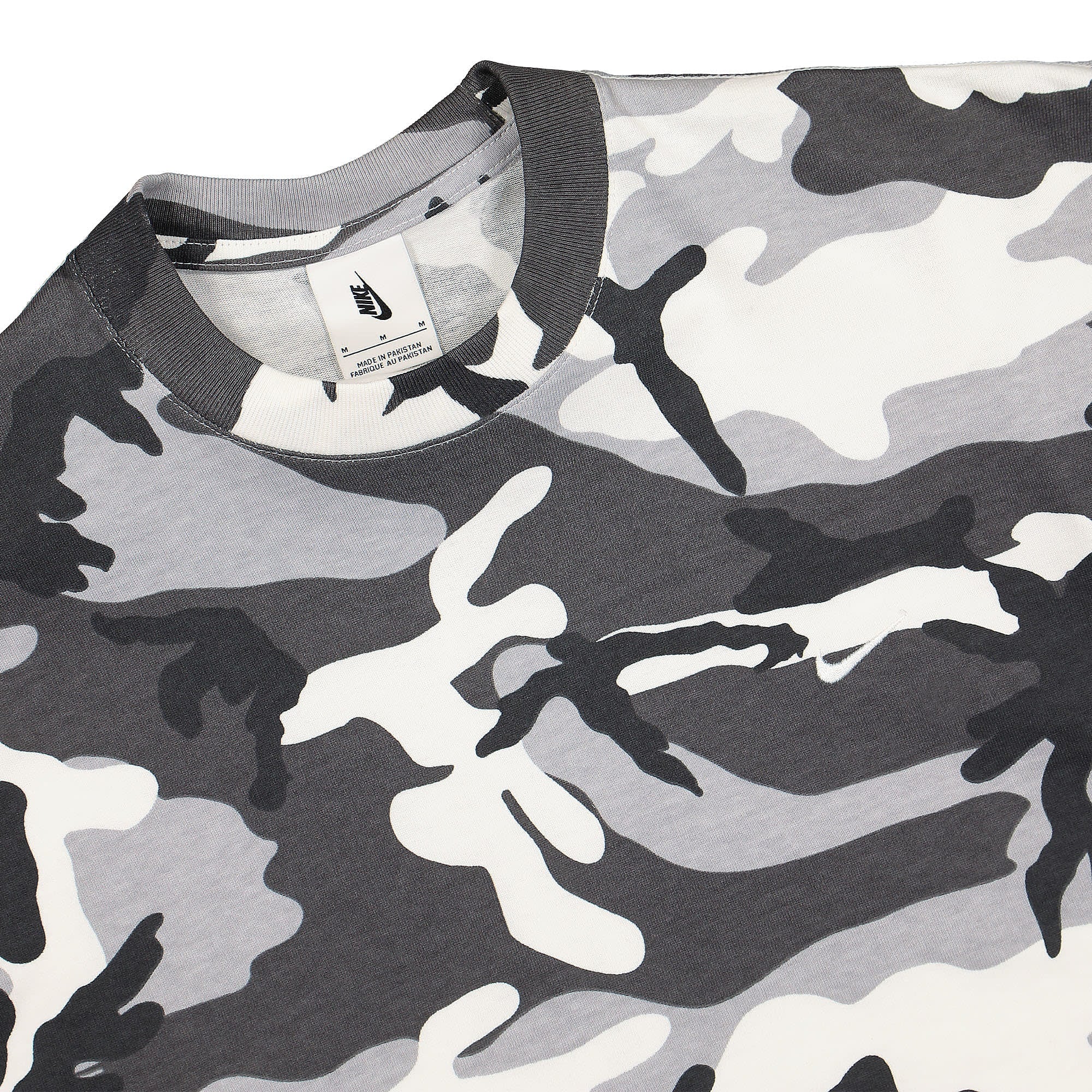 Nike NRG Solo Swoosh Camo Tee White T-Shirts Close-up | Overkill