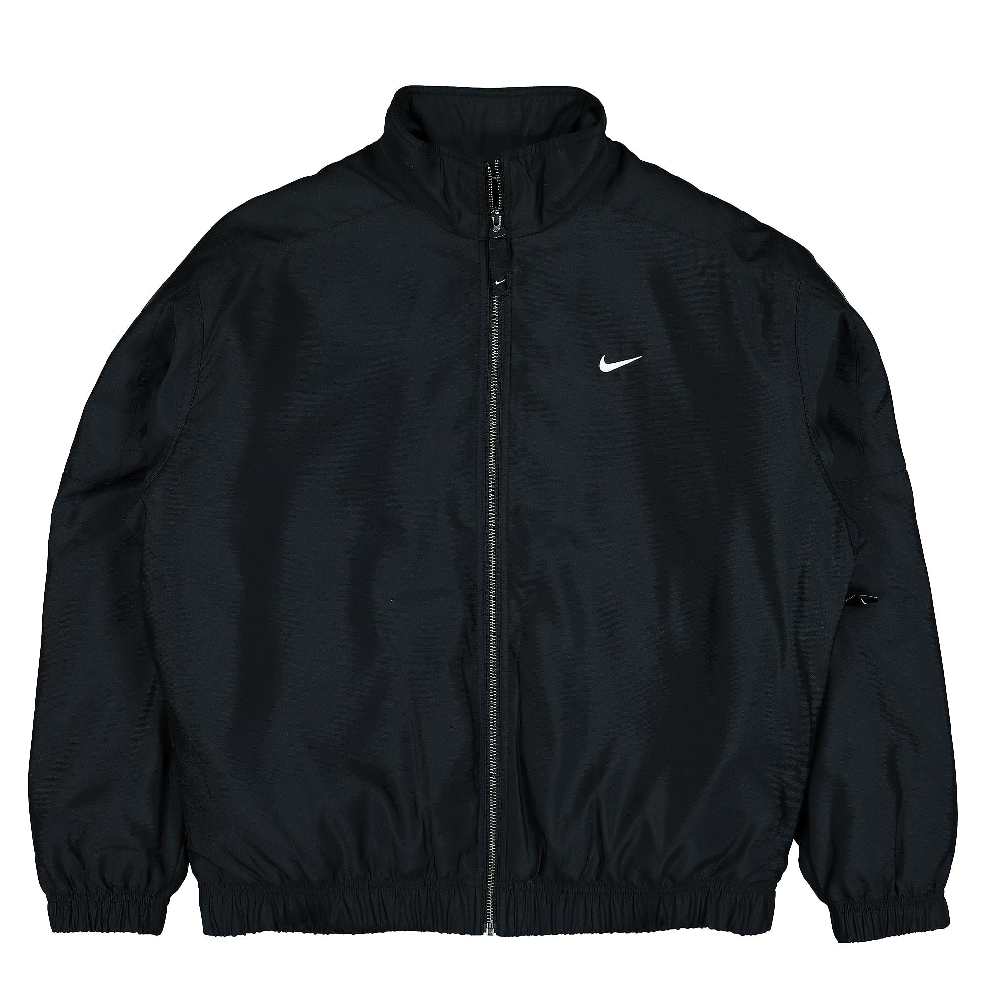 Nike NK Solo Swoosh Satin Bomber Jacket Black / Doll / White Bomber & Varsity Jackets DN1266 011 | Overkill