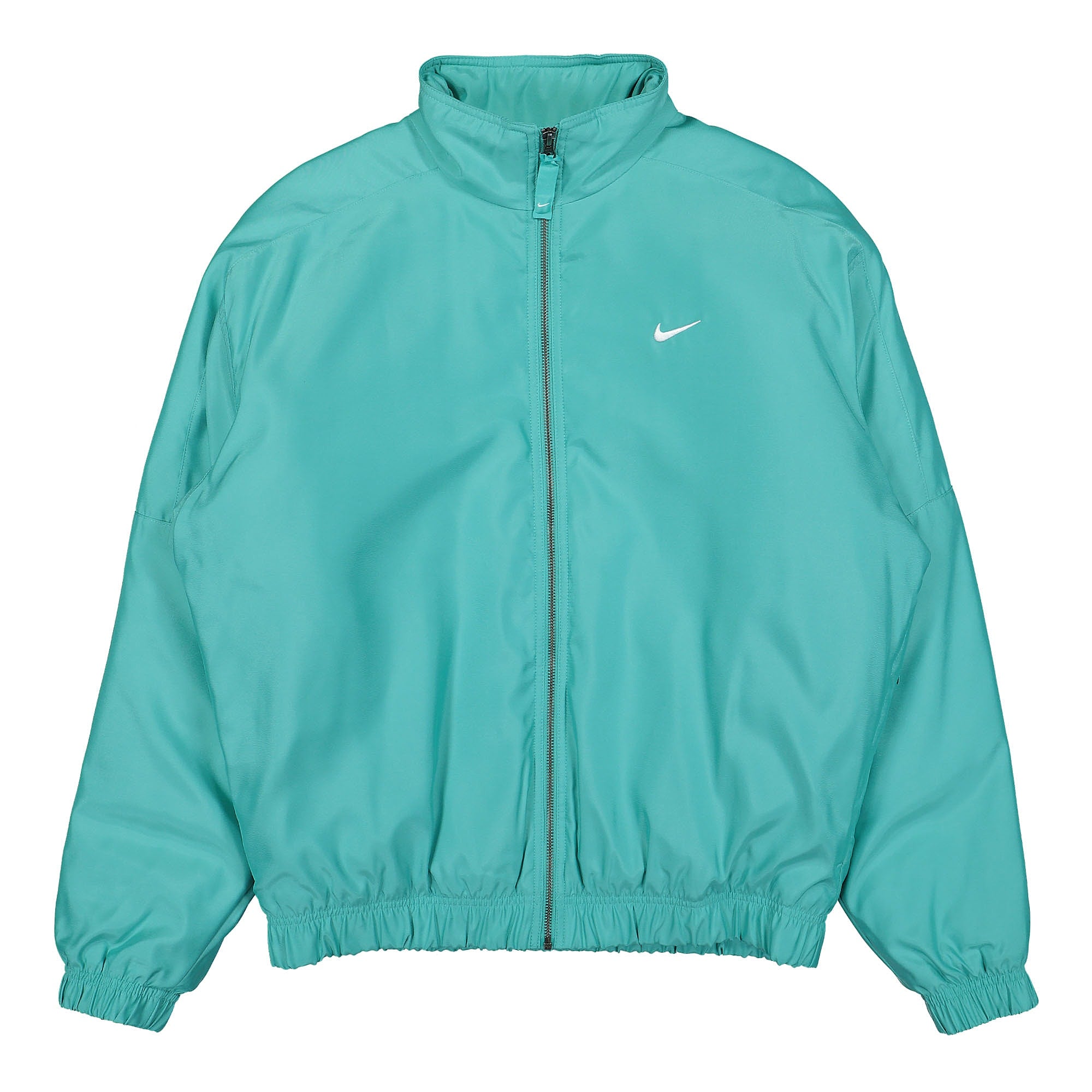Nike Solo Swoosh Satin Bomber Jacket Washed Teal / Black / White Bomber & Varsity Jackets DN1266 392 | Overkill