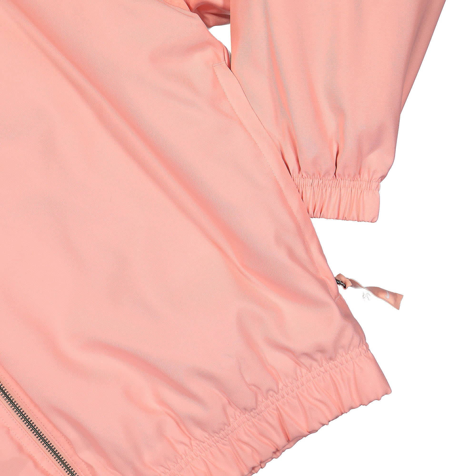 Nike Solo Swoosh Satin Bomber Jacket Bleached Coral / Black / White Bomber & Varsity Jackets Detailfoto | Overkill