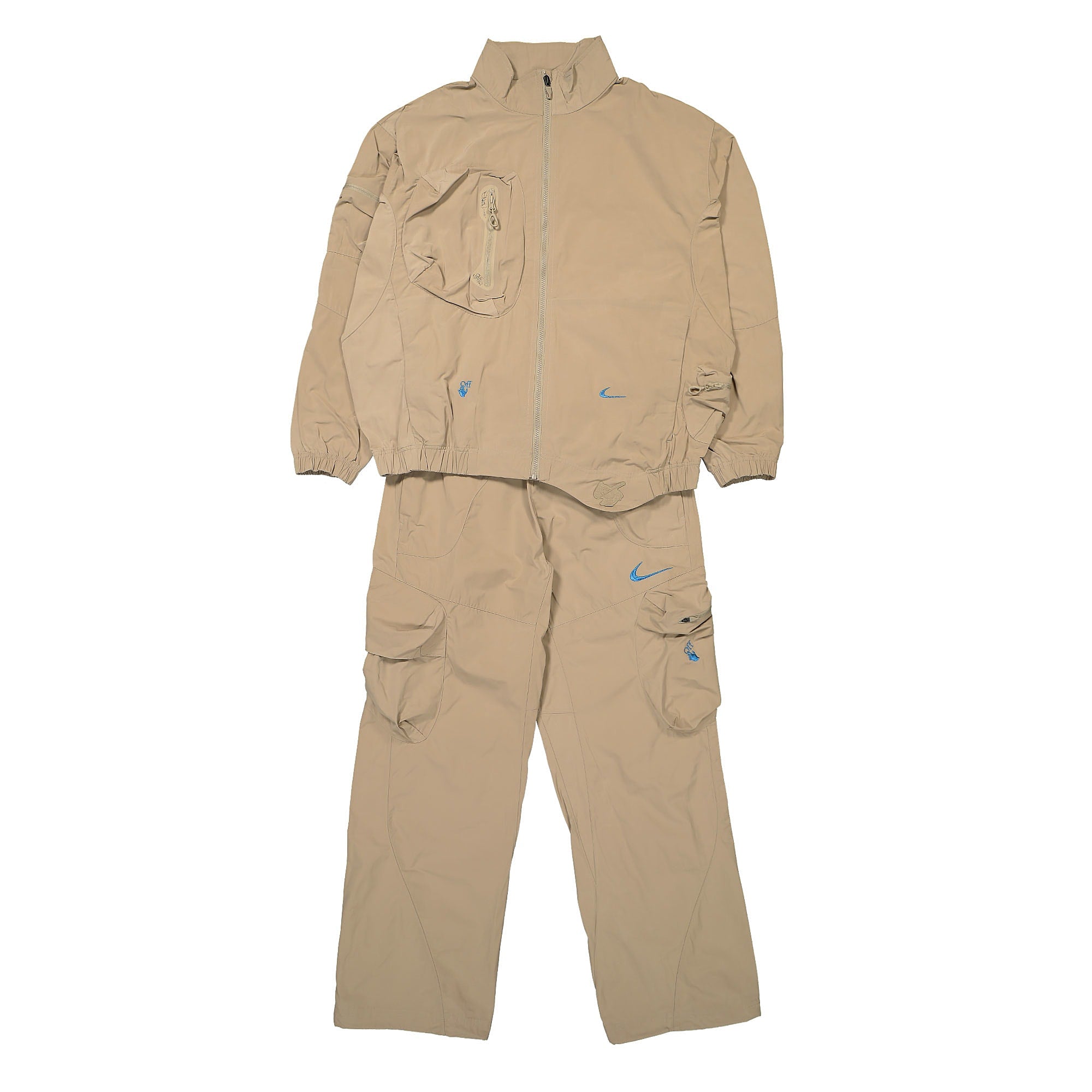 Nike Off-White x Nike NRG Tracksuit Khaki Track Jackets DN1704 247 | Overkill