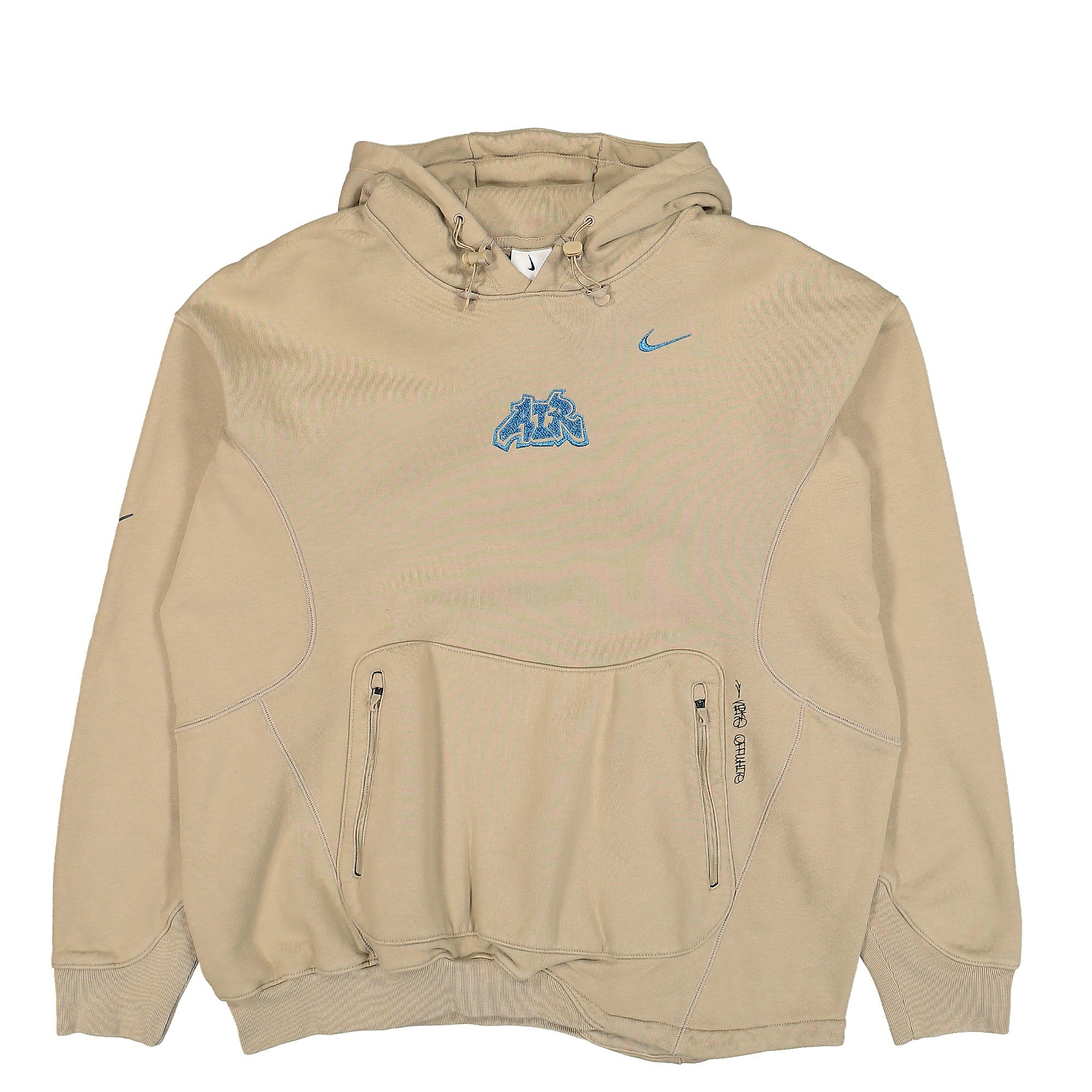 Nike Off-White x Nike NRG Fleece Hoodie Khaki Hoodies DN1759 247 | Overkill