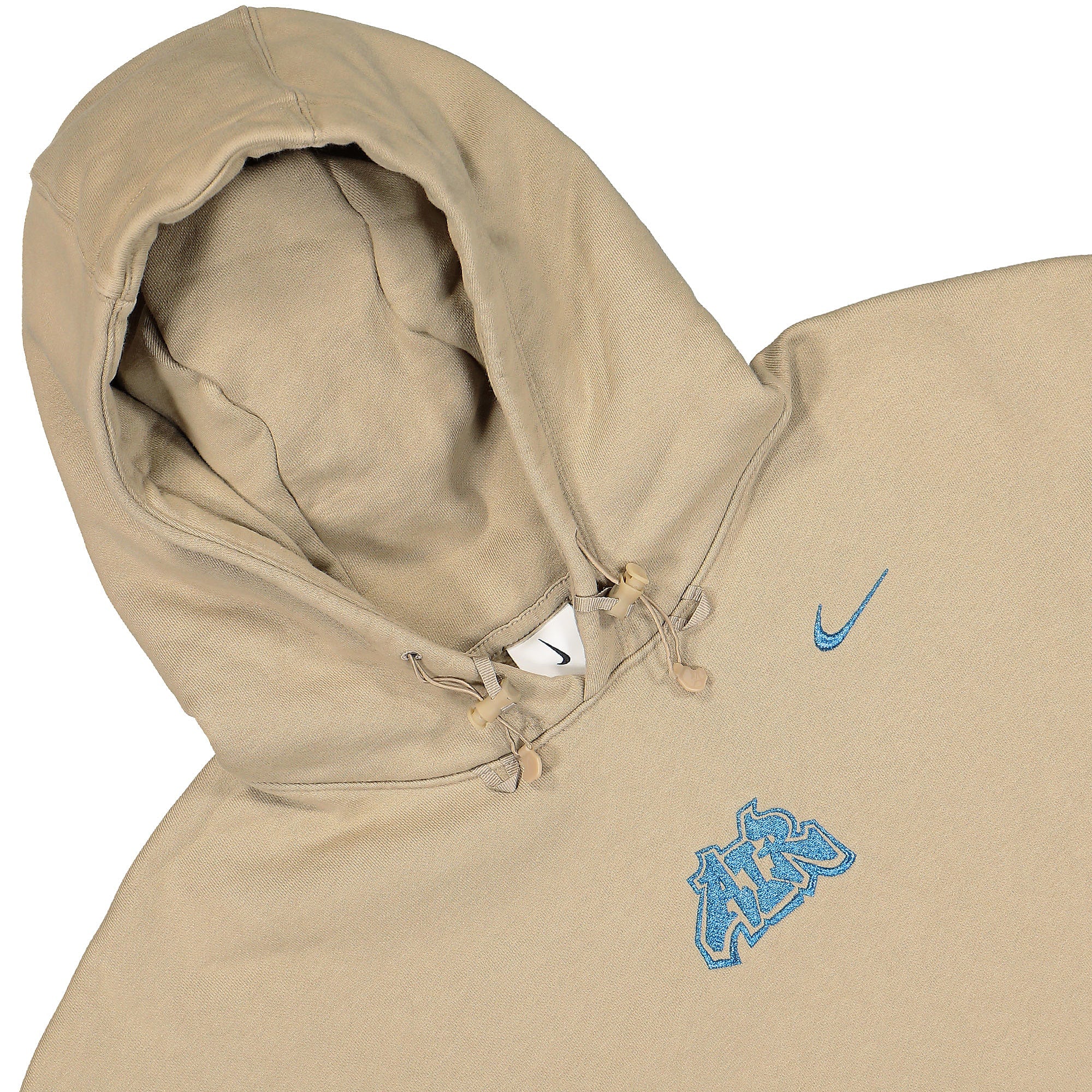 Nike Off-White x Nike NRG Fleece Hoodie Khaki Hoodies Close-up | Overkill