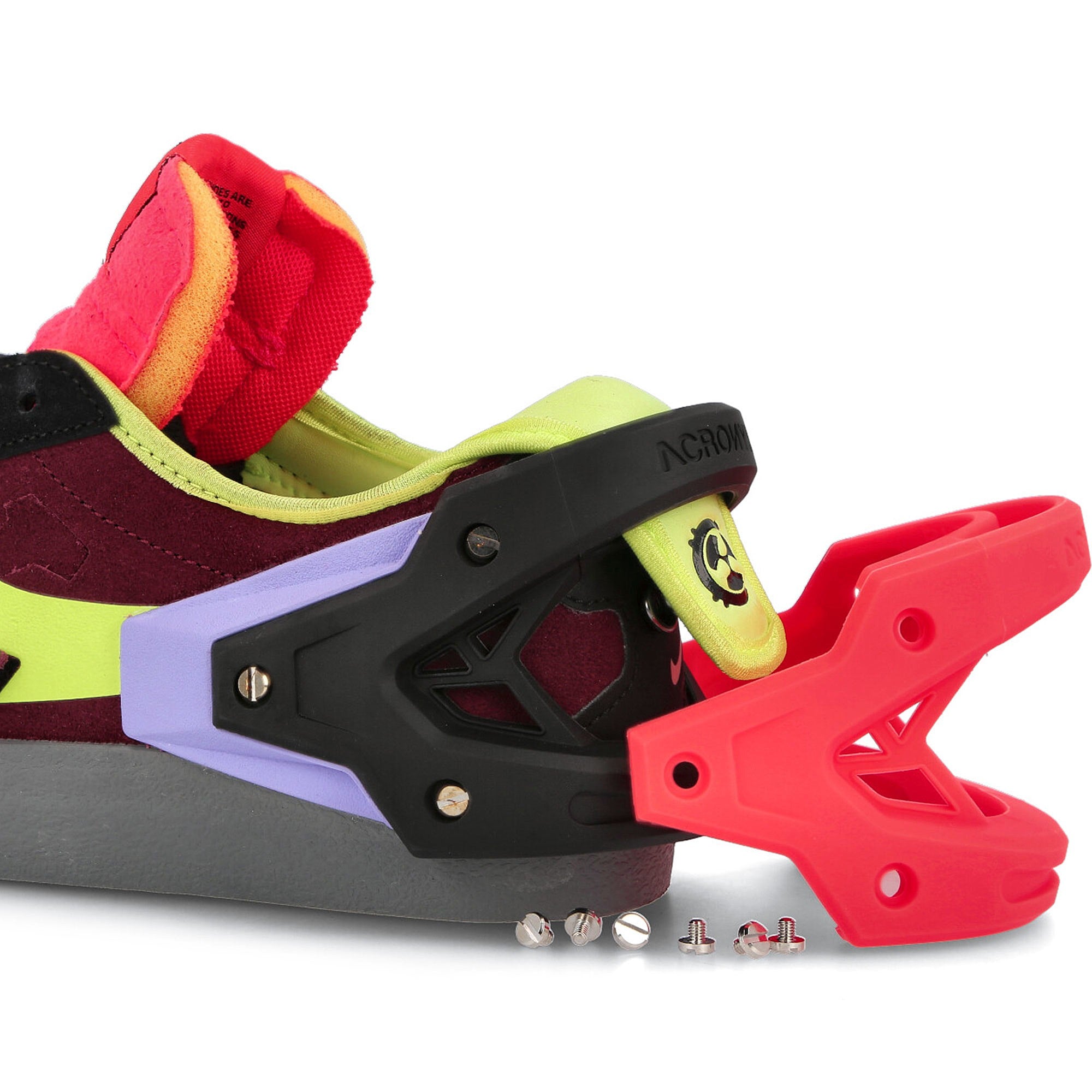 Nike Acronym x Nike Blazer Low Night Maroon-Lemon Venom - Black Low Top Sneakers Detailfoto | Overkill