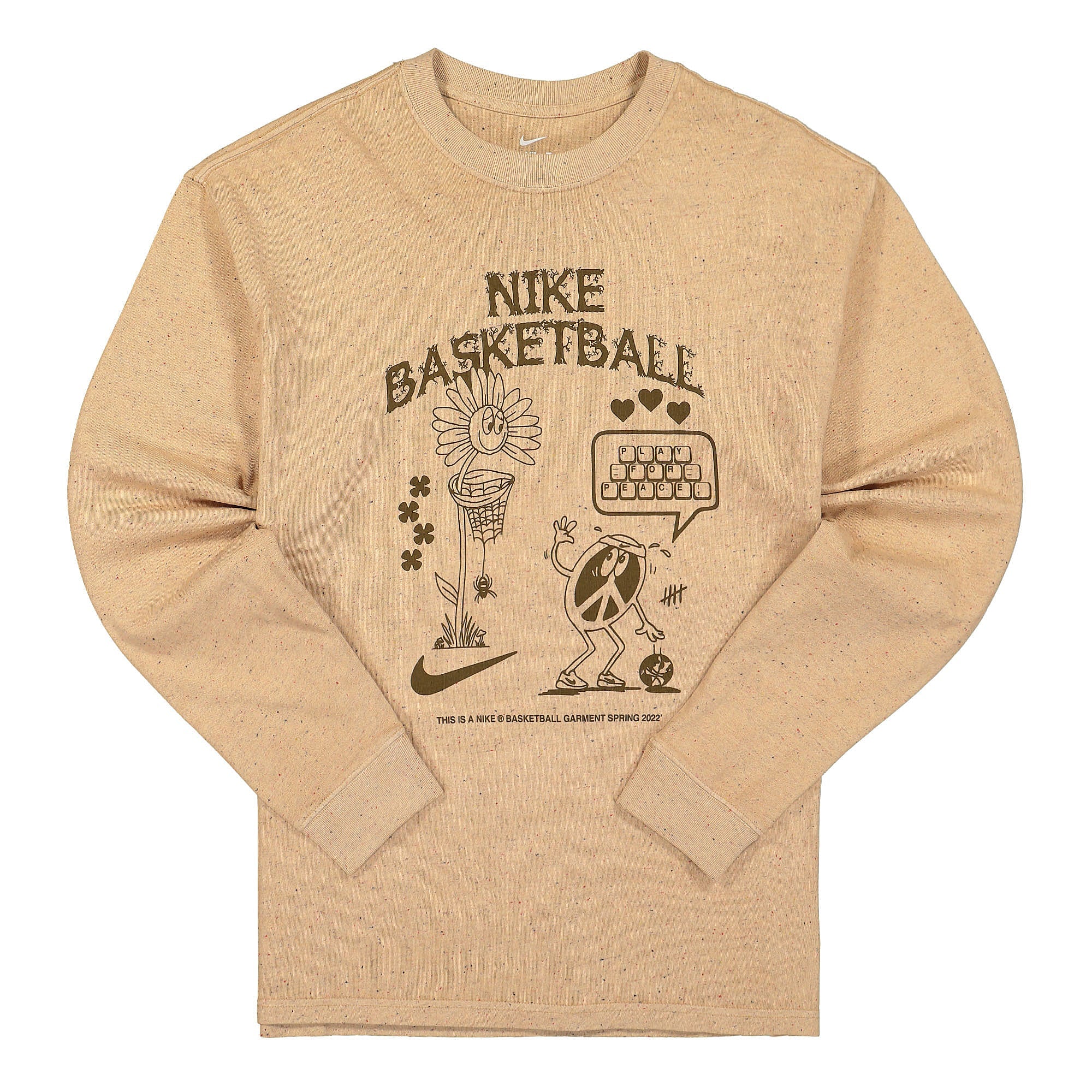 Nike NK Longsleeve Tee White / Yukon Brown Longsleeves DN3044 101 | Overkill