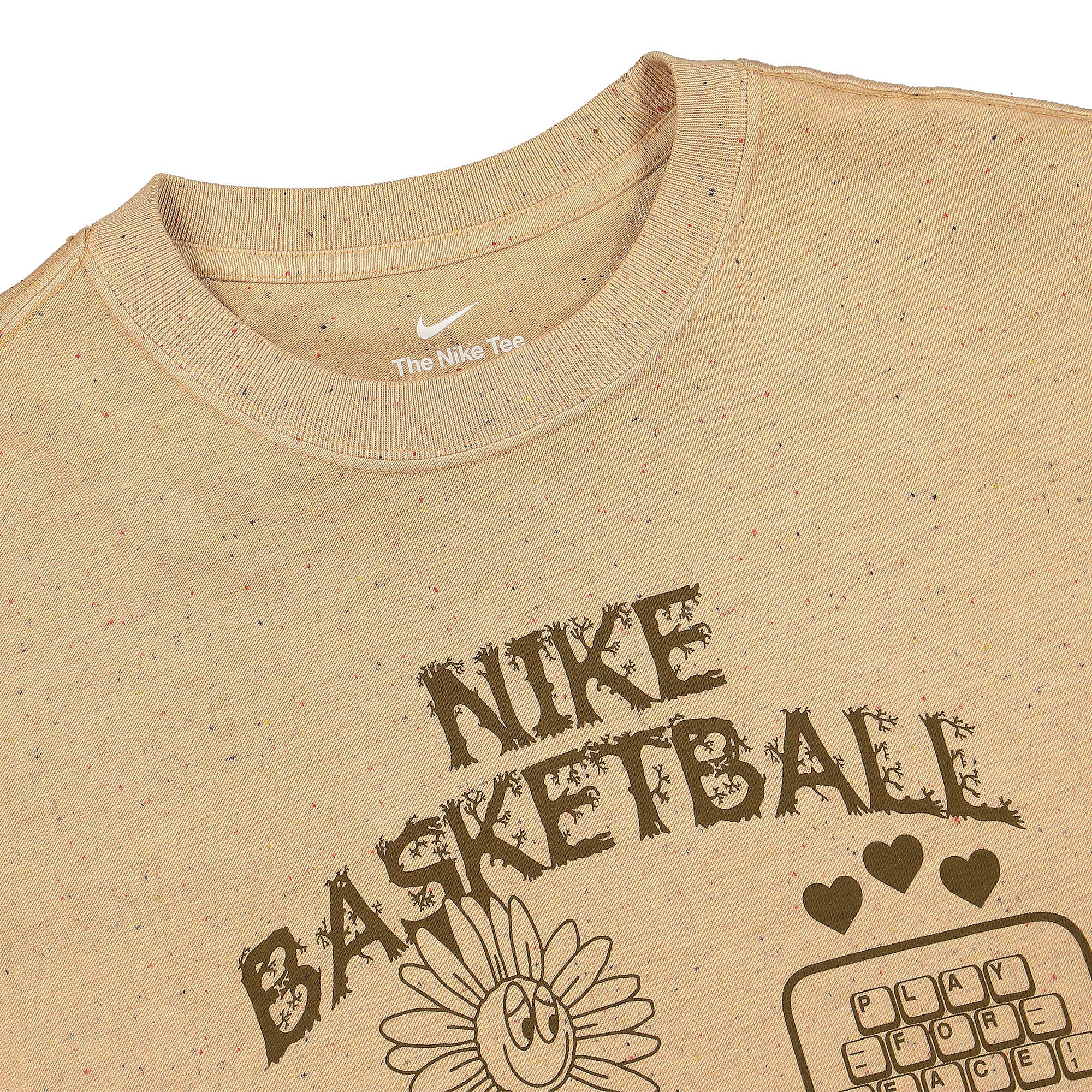 Nike NK Longsleeve Tee White / Yukon Brown Longsleeves Close-up | Overkill