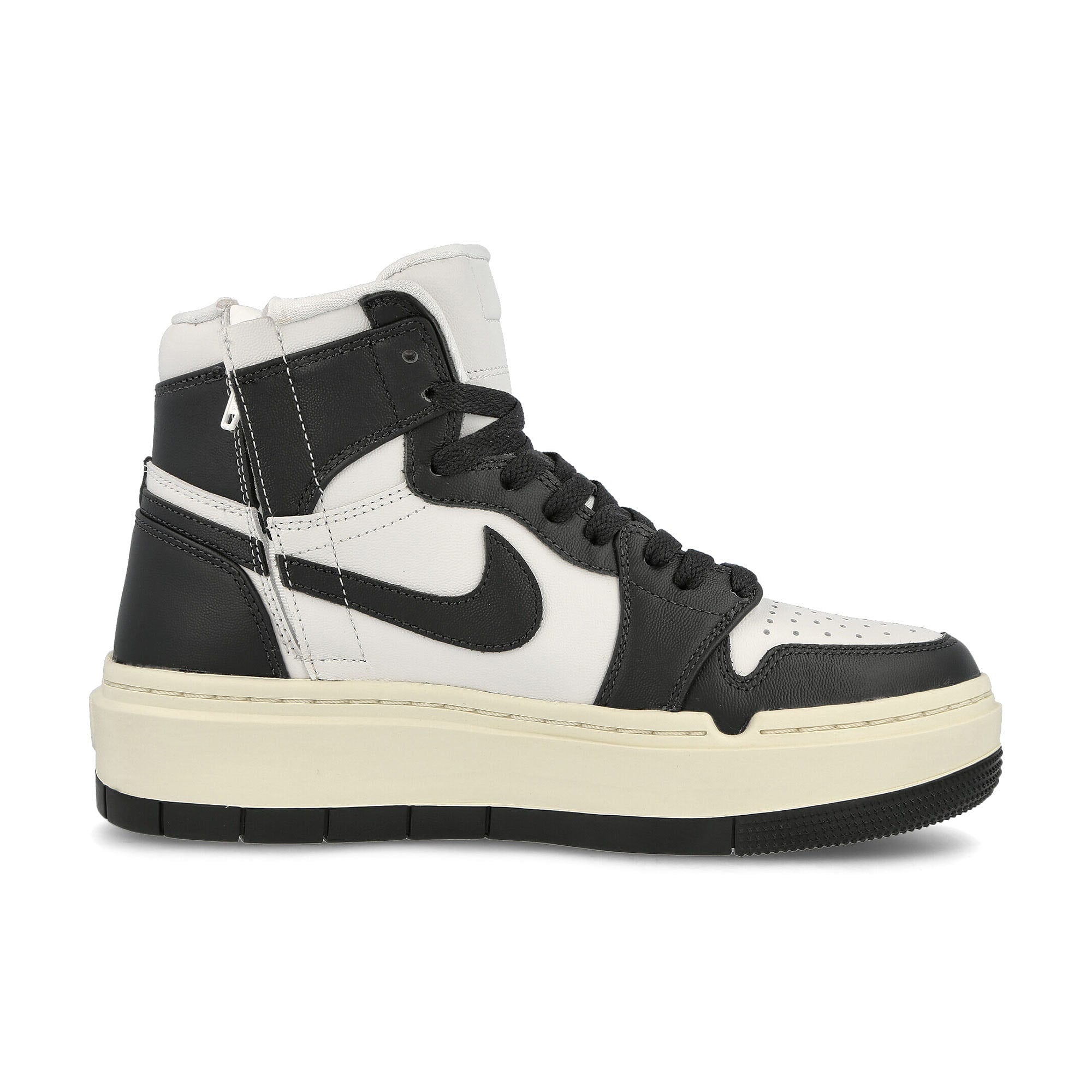 Jordan Air Jordan Wmns 1 Elevate High Summit White-Dark Ash - Coconut Milk High Top Sneakers Silhouette | Overkill