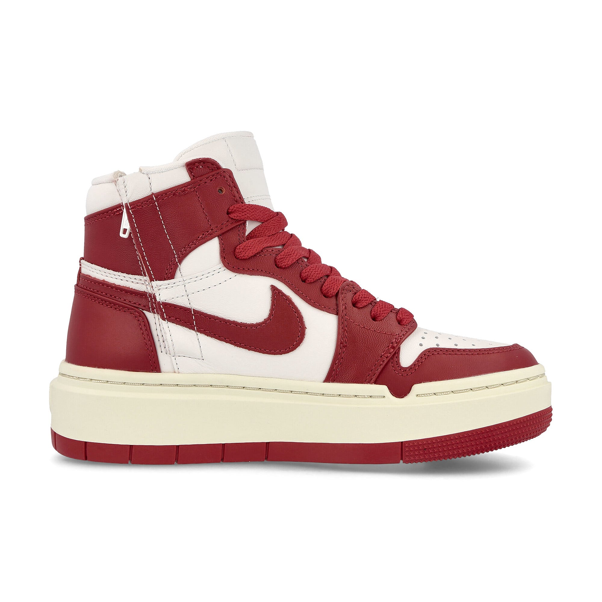 Jordan Air Jordan Wmns 1 Elevate High Summit White-Varsity Red - Coconut Milk High Top Sneakers Silhouette | Overkill