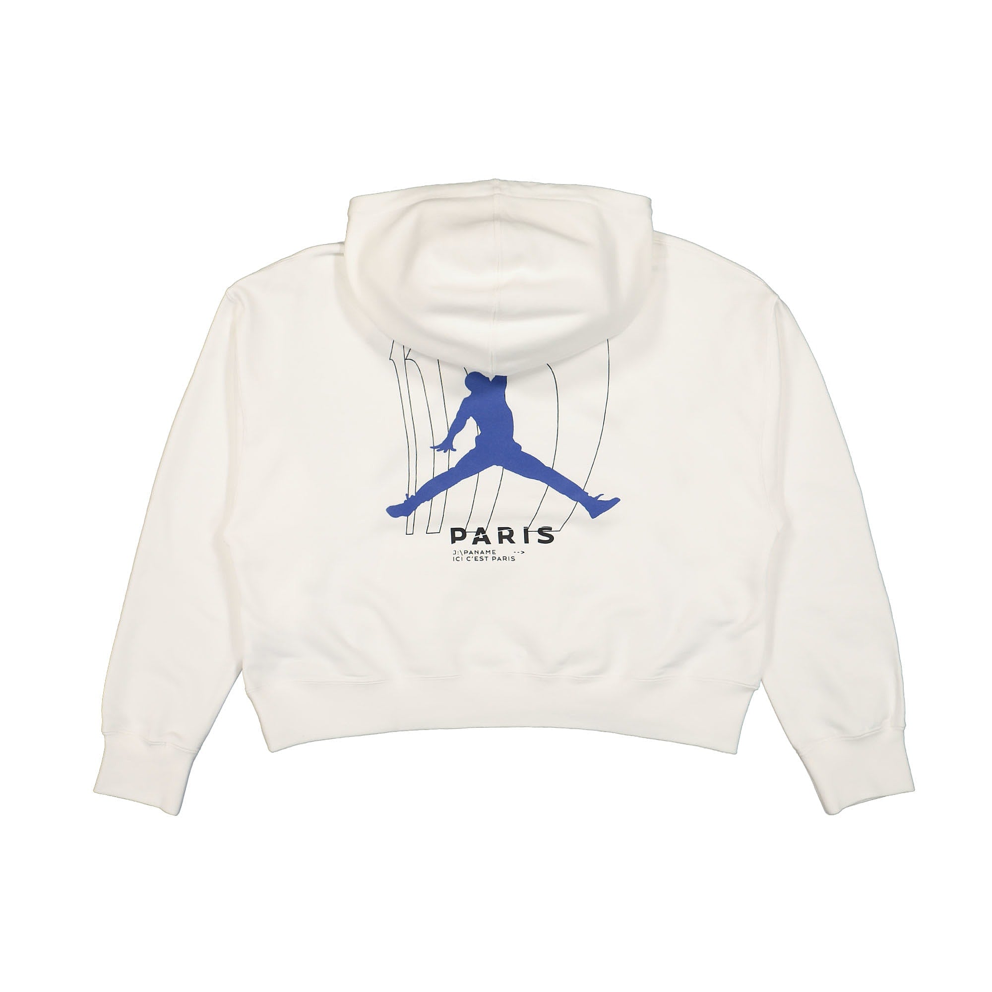 Jordan Paris Saint Germain x Wmns Air Jordan Fleece Hoodie 22 White / Game Royal Hoodies Material | Overkill