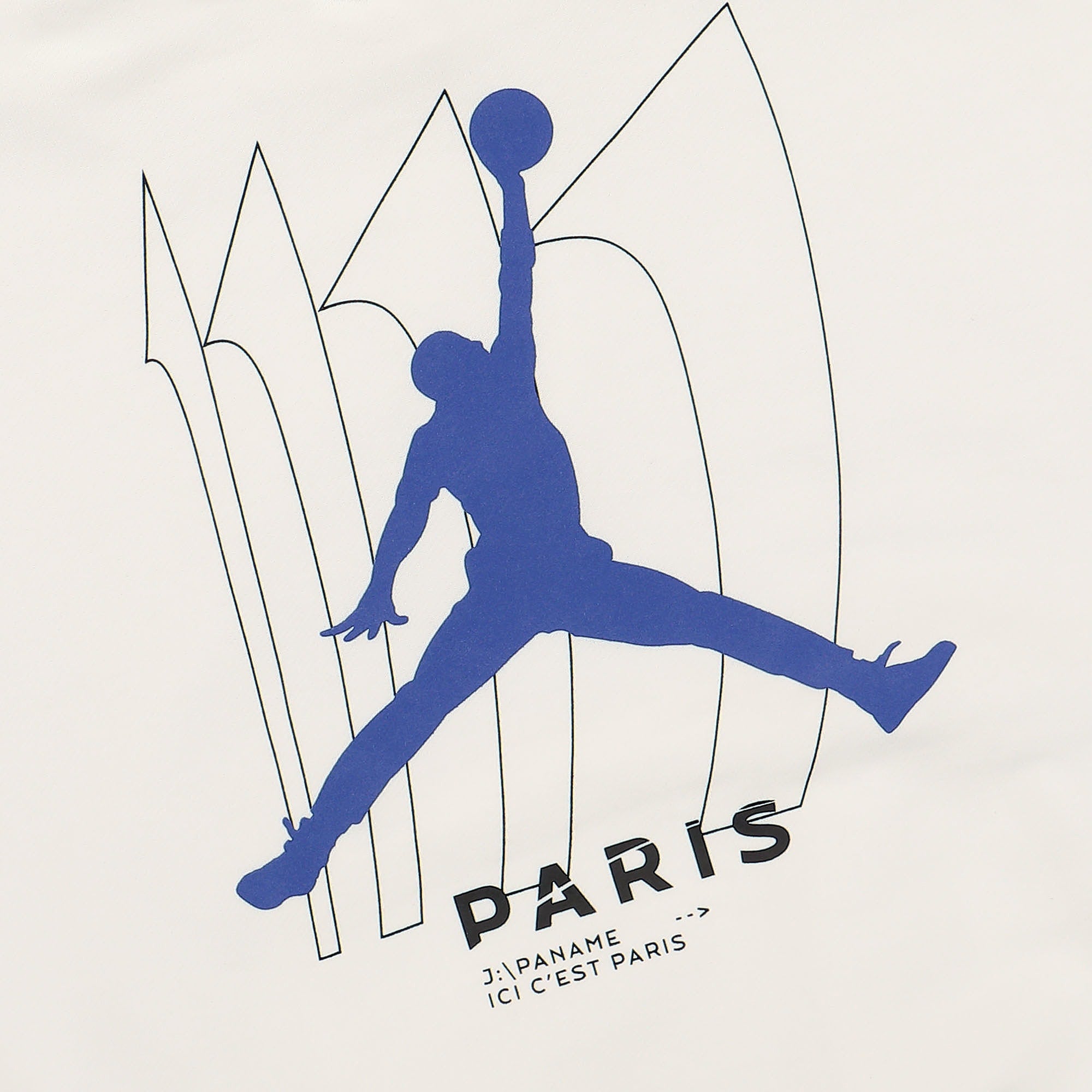 Jordan Paris Saint Germain x Wmns Air Jordan Fleece Hoodie 22 White / Game Royal Hoodies Detail view 1 | Overkill
