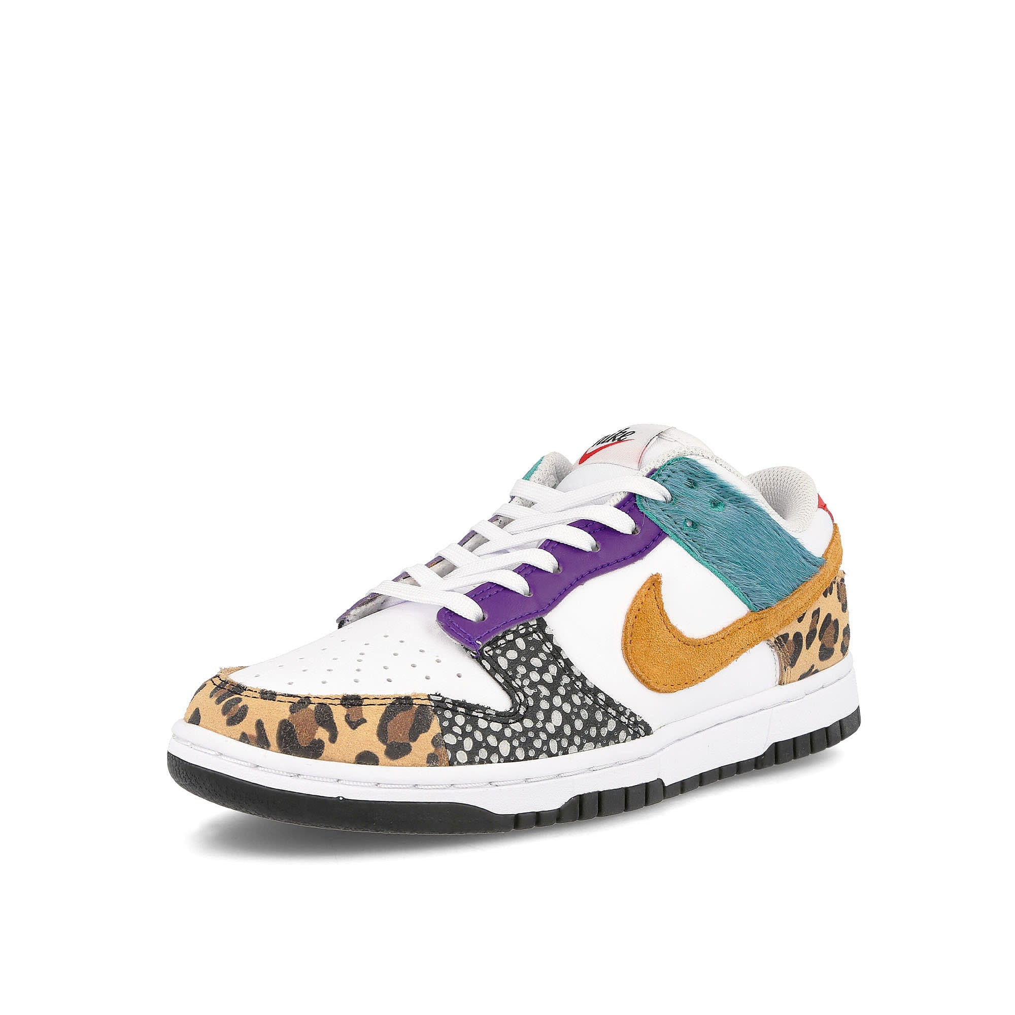 Nike wmns dunk low se White / Light Curry - Washed Teal Detailfoto | Overkill