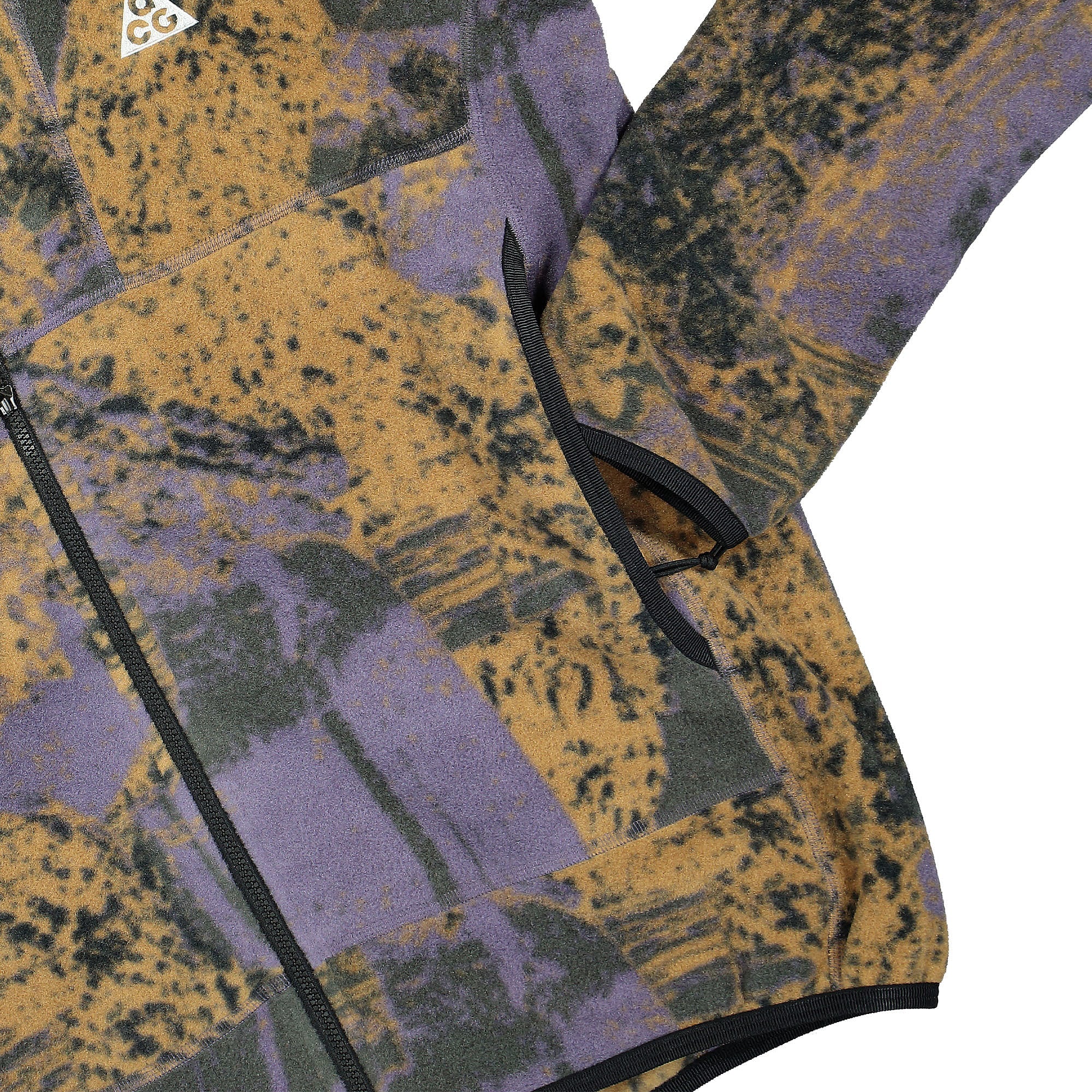 Nike NRG ACG Therma-Fit Wolf Tree Full Zip AOP Hoodie Canyon Purple / Black / White Hoodies Detailfoto | Overkill