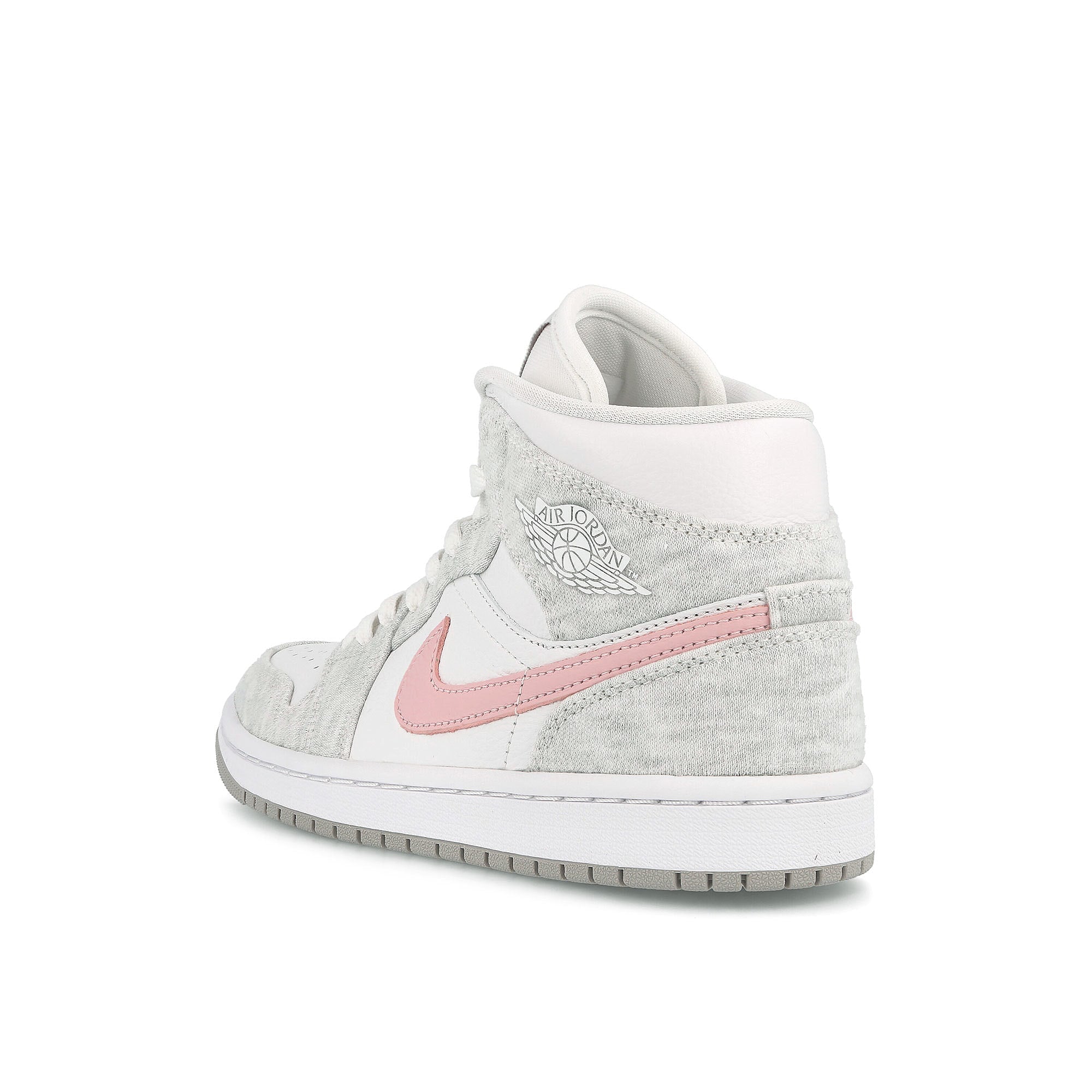 Jordan Wmns Air Jordan 1 Mid SE Light Iron Ore / Atmosphere - White Close-up | Overkill