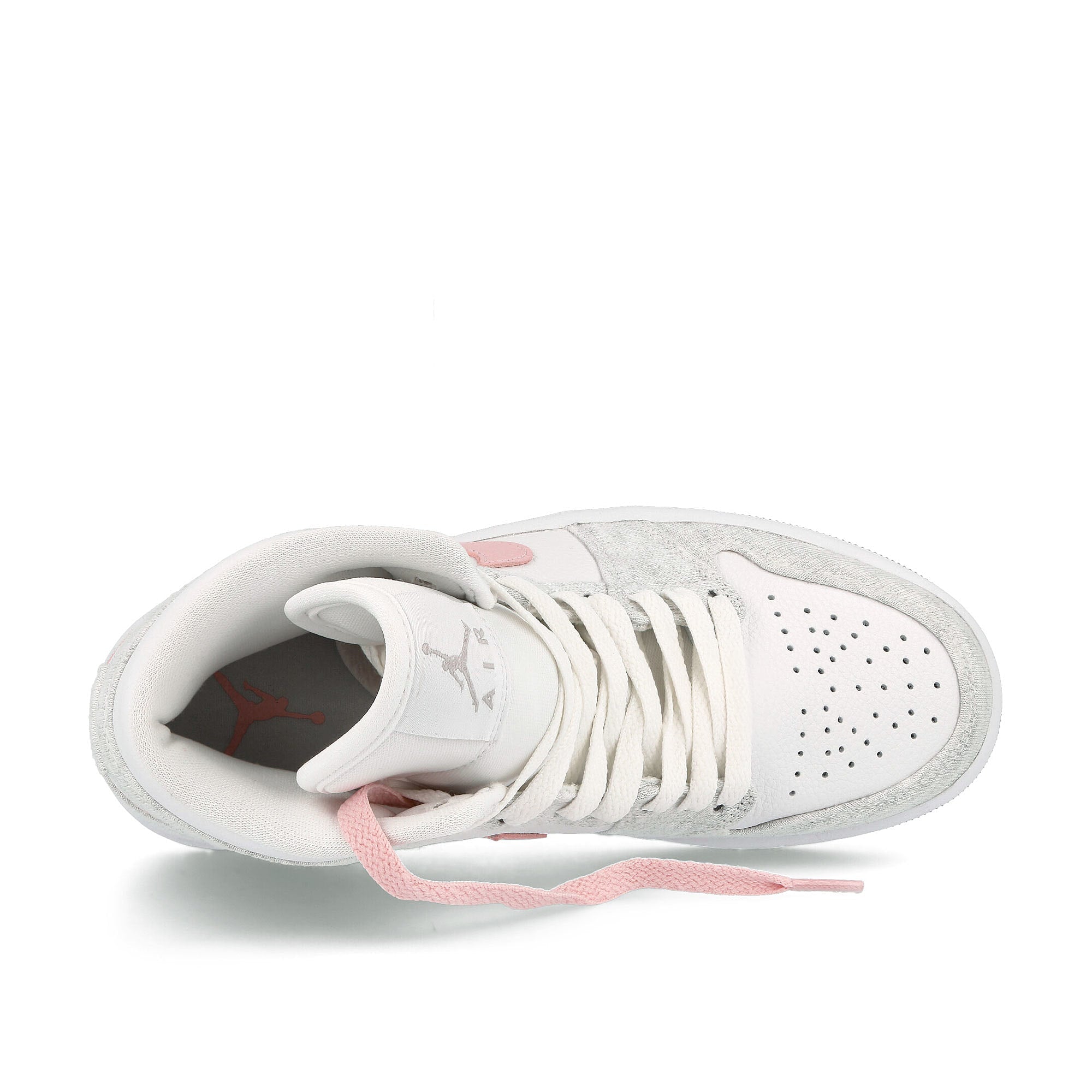 Jordan Wmns Air Jordan 1 Mid SE Light Iron Ore / Atmosphere - White Detail view 1 | Overkill