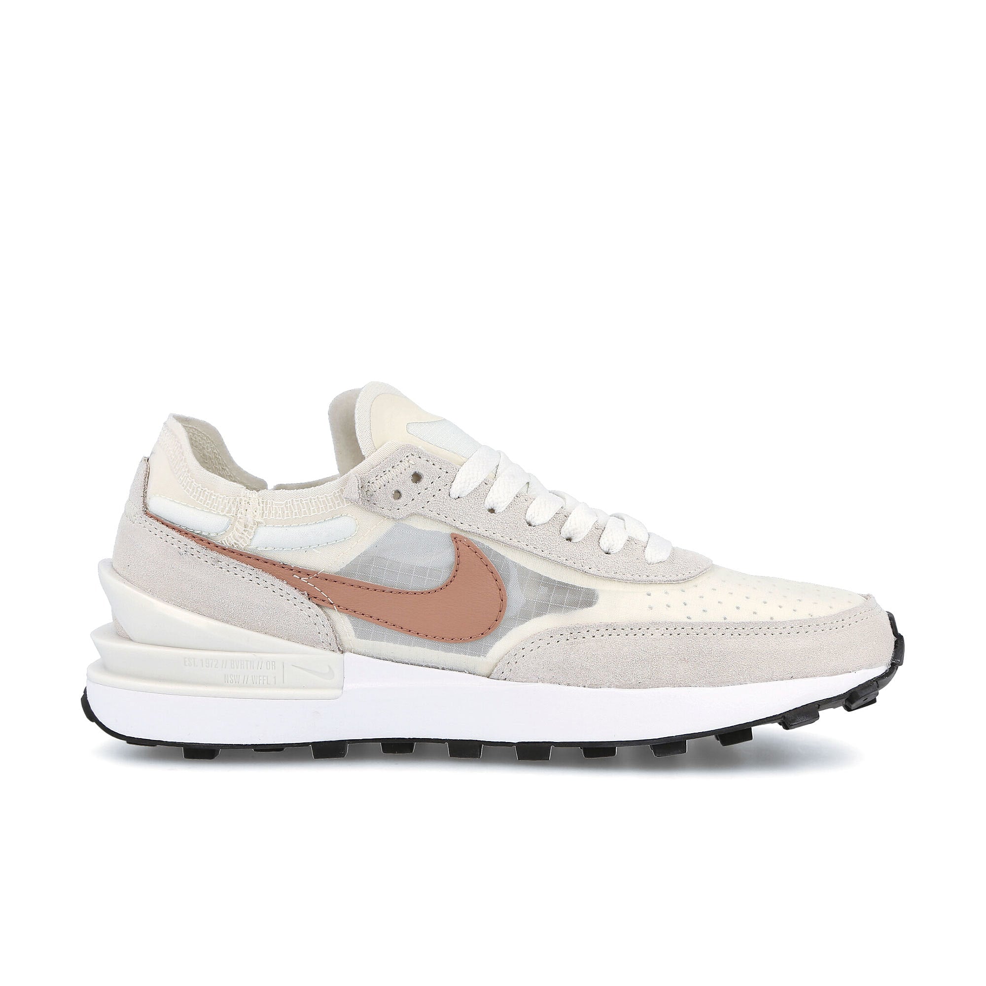 Nike wmns waffle one Sail-Rose Whisper - White - Black Sneakers Silhouette | Overkill