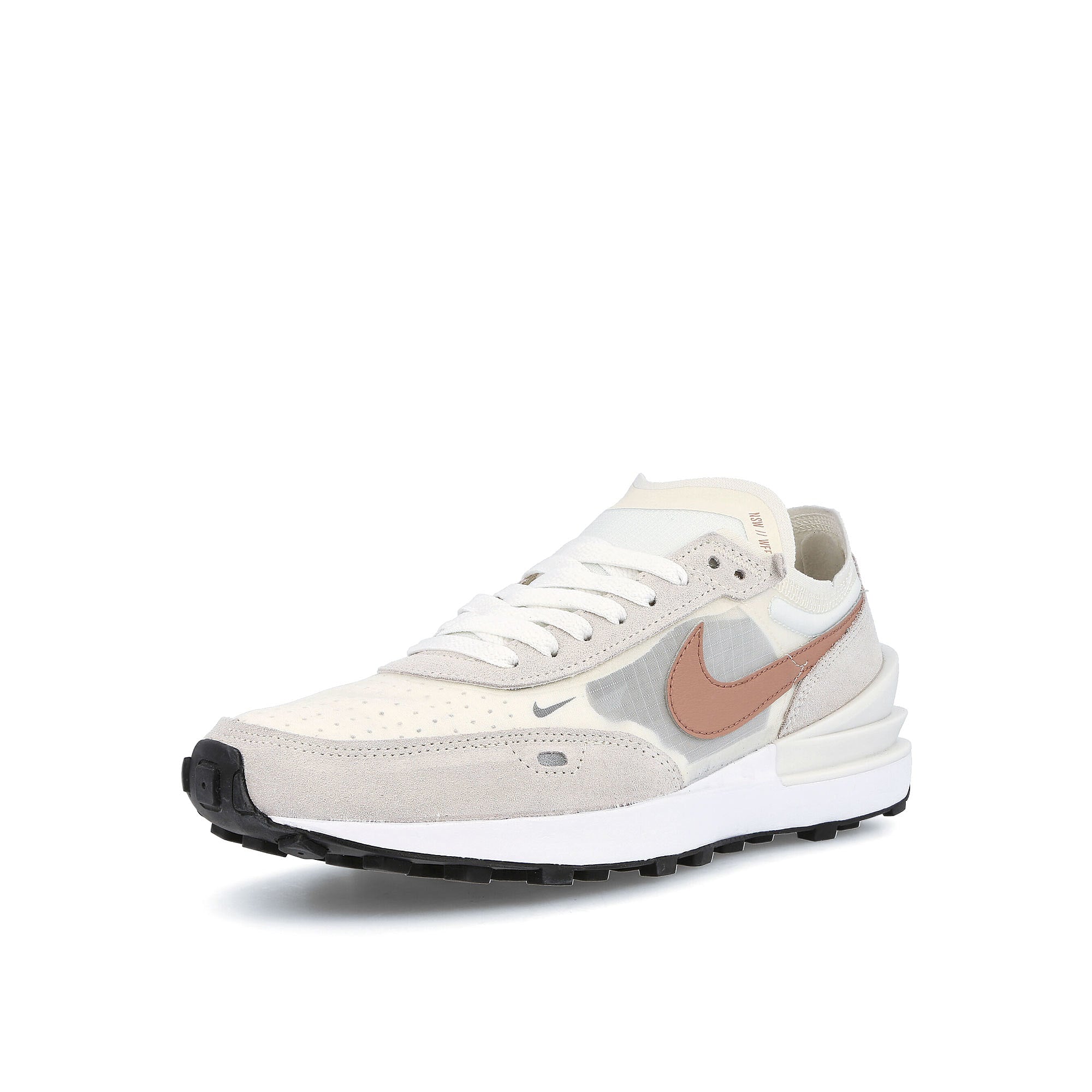 Nike wmns waffle one Sail-Rose Whisper - White - Black Sneakers Detailfoto | Overkill
