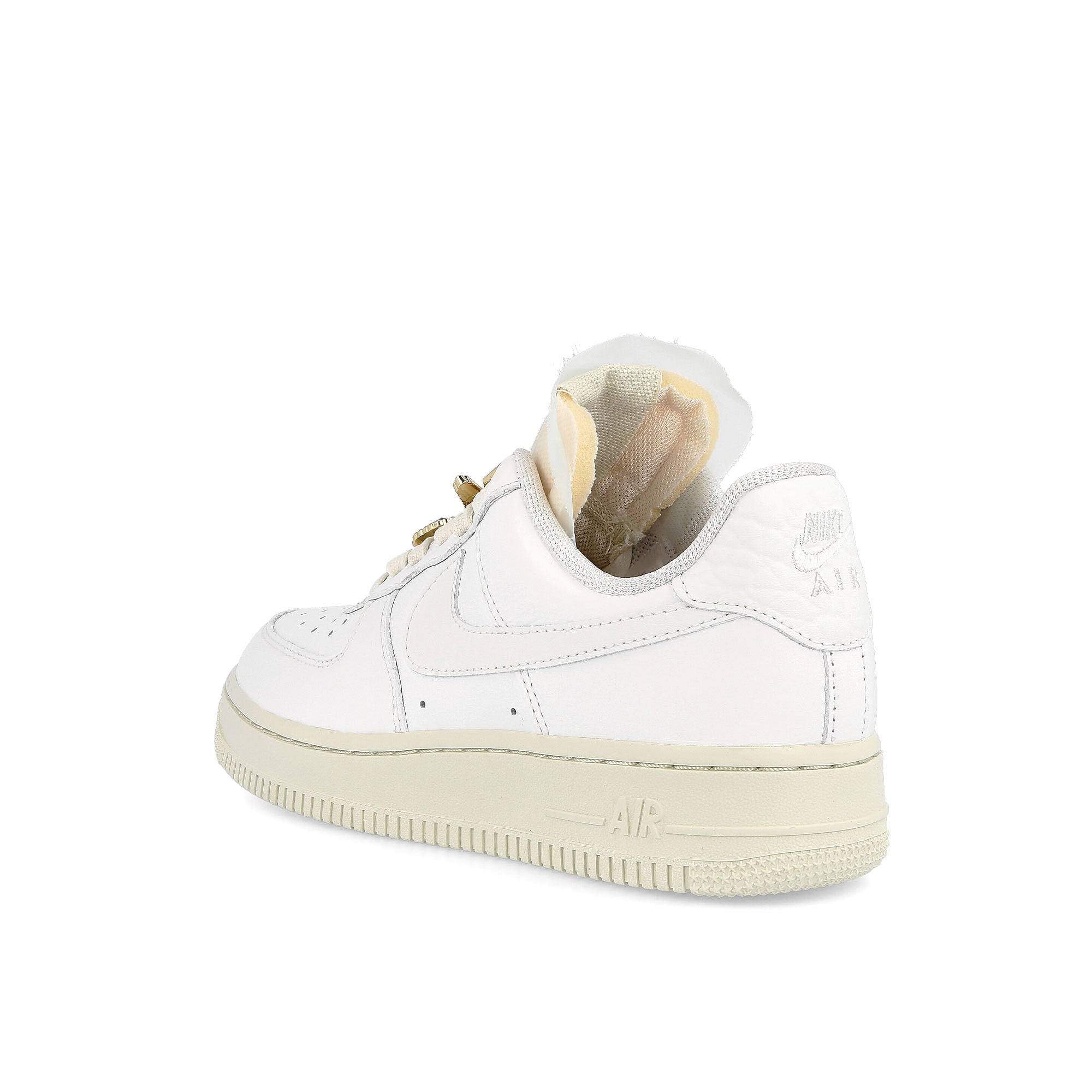 Nike W Air Force 1 Low Premium Summit White / Summit White - Sae Glass Low Top Sneakers Material | Overkill