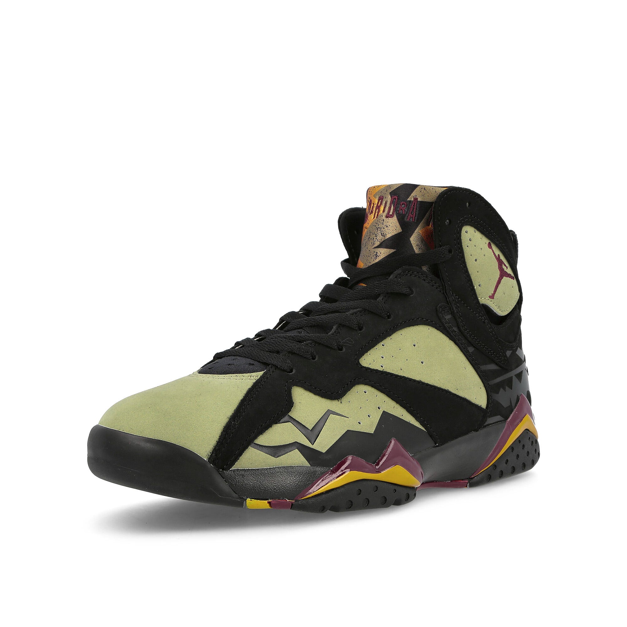 Jordan Air Jordan 7 Retro SE Black-Cherrywood Red Sneakers Close Up | Overkill