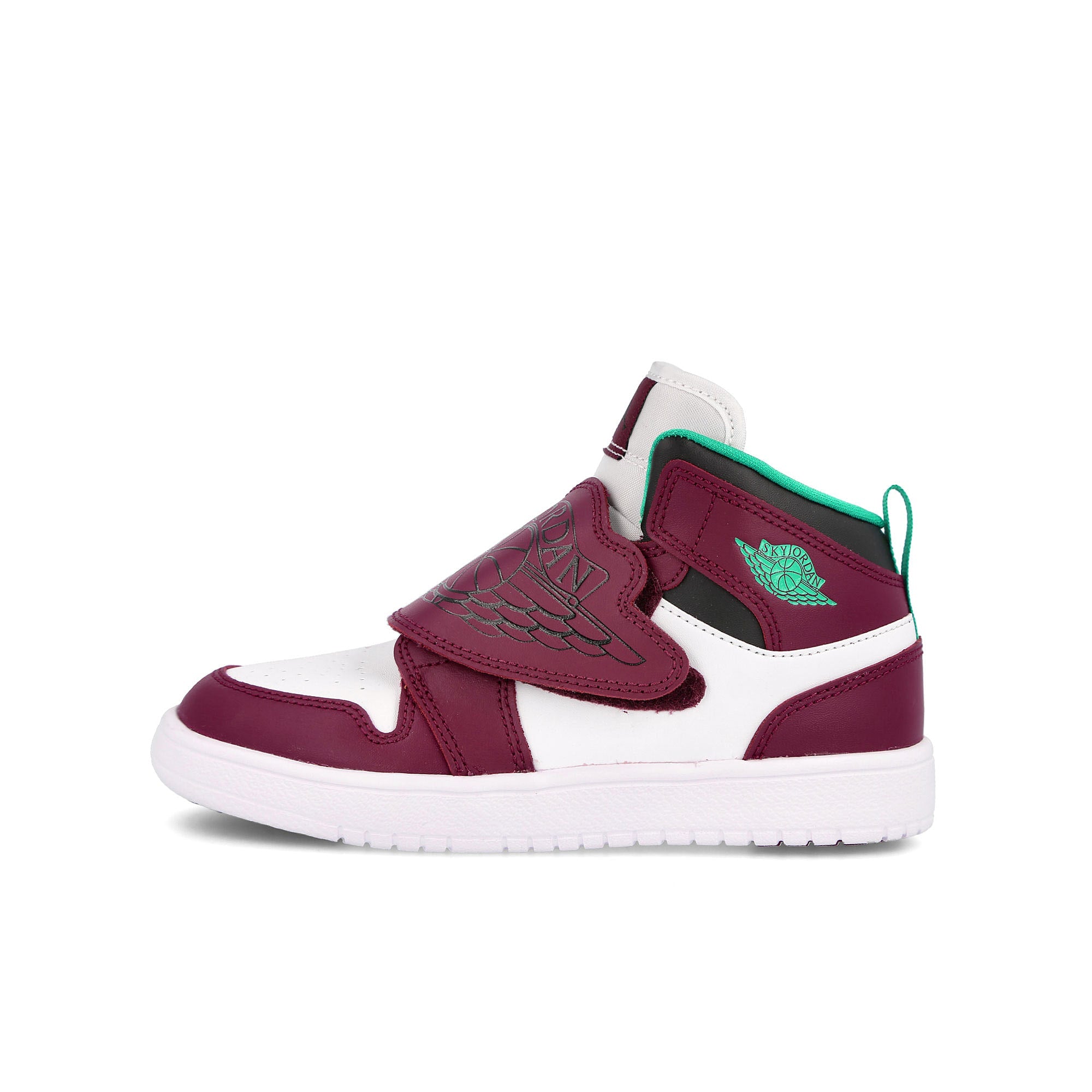 Jordan Air Jordan Sky Jordan 1 PS Dark Beetroot / Black - White - Roma Green DO0023 635 | Overkill