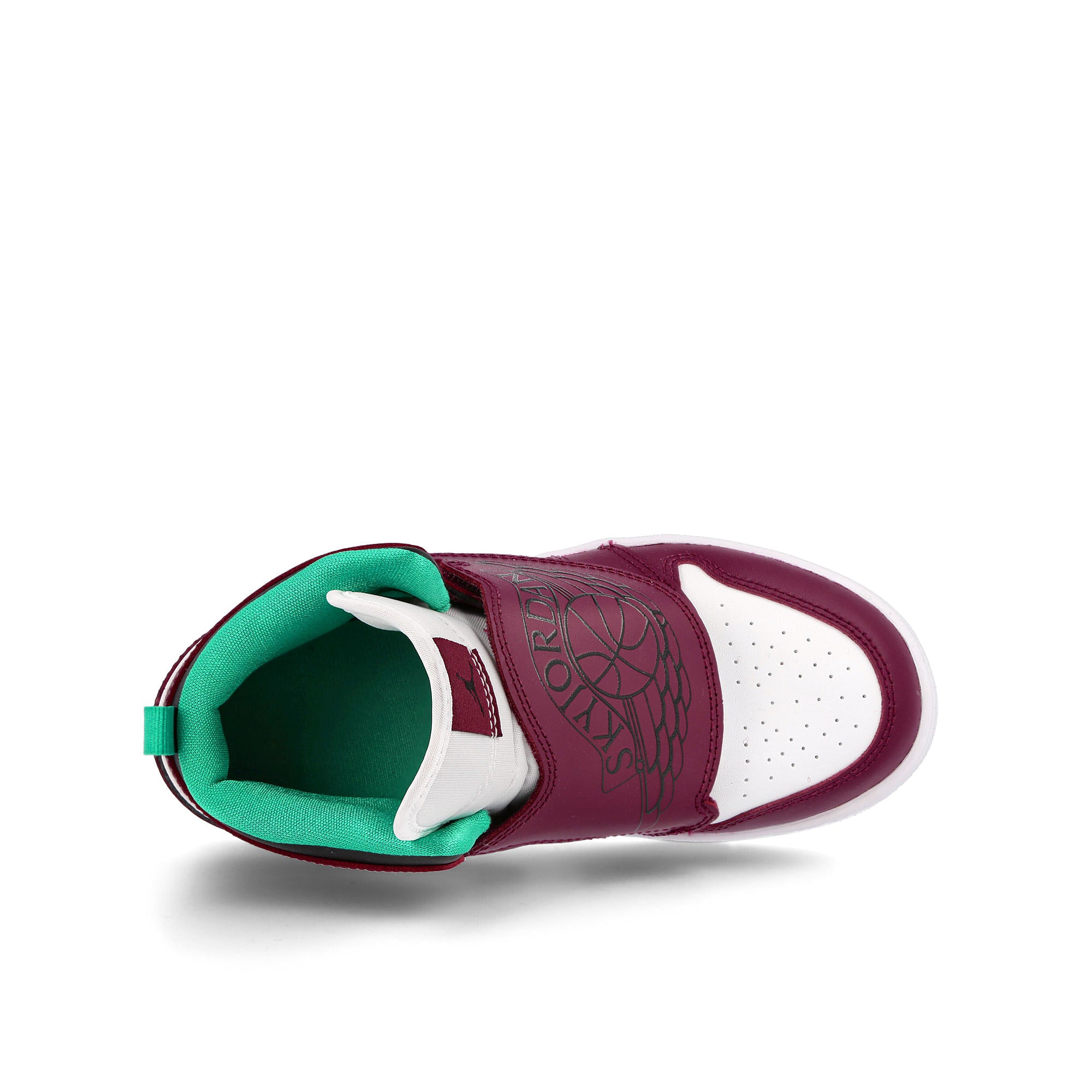 Jordan Air Jordan Sky Jordan 1 PS Dark Beetroot / Black - White - Roma Green Detail view 1 | Overkill