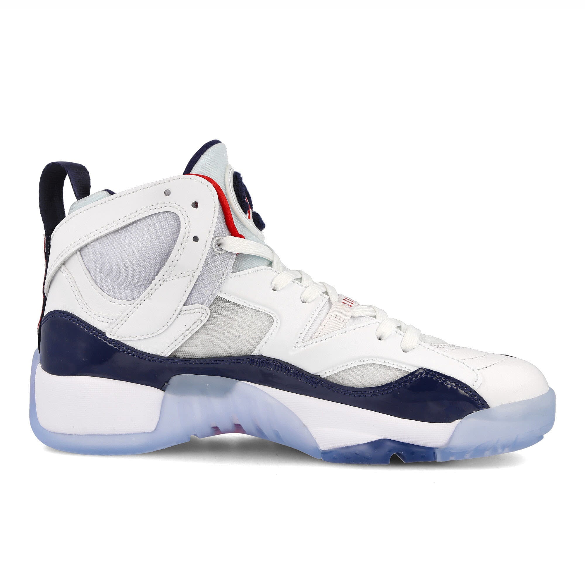 Jordan Air Jordan Jumpman Two Trey White / Navy - University Red Sneakers Silhouette | Overkill
