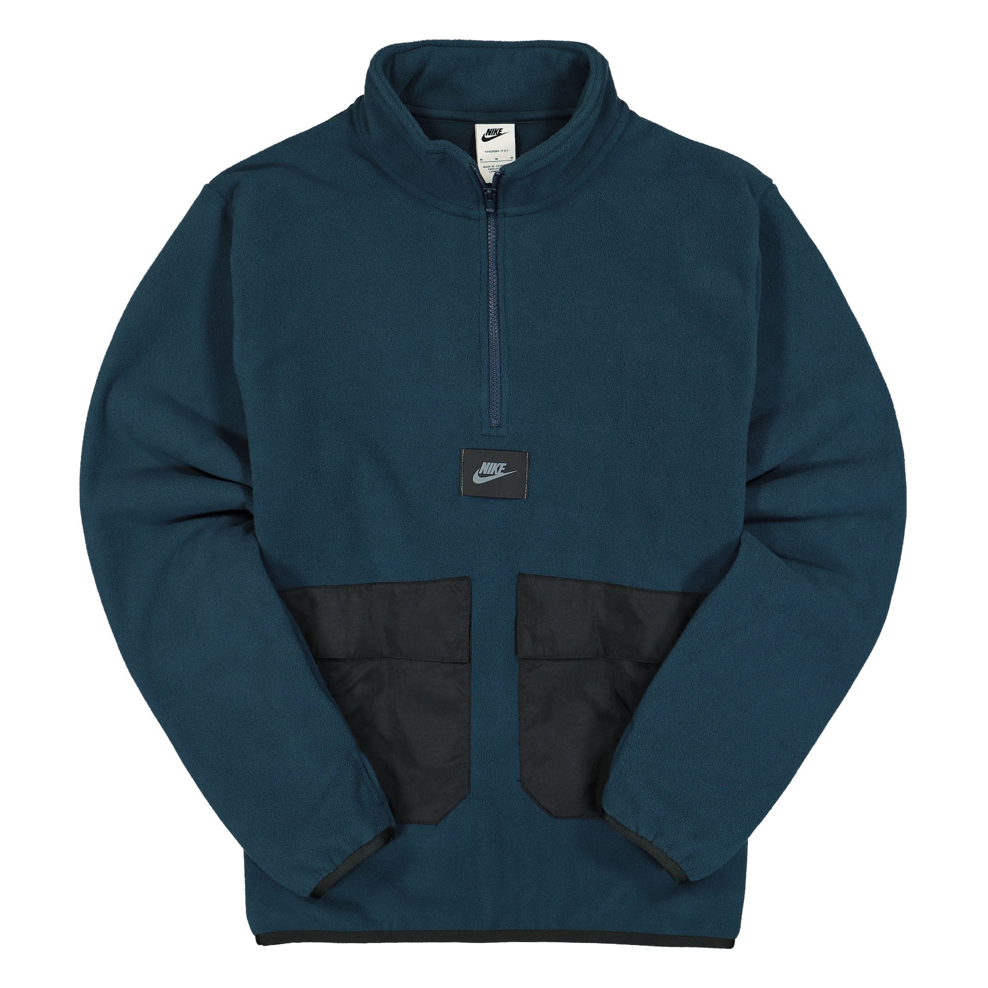 Nike NSW Therma-Fit Polar Fleece Quarter Zip Sweatshirt Armory Navy / Black Sweatshirts DO2638 454 | Overkill