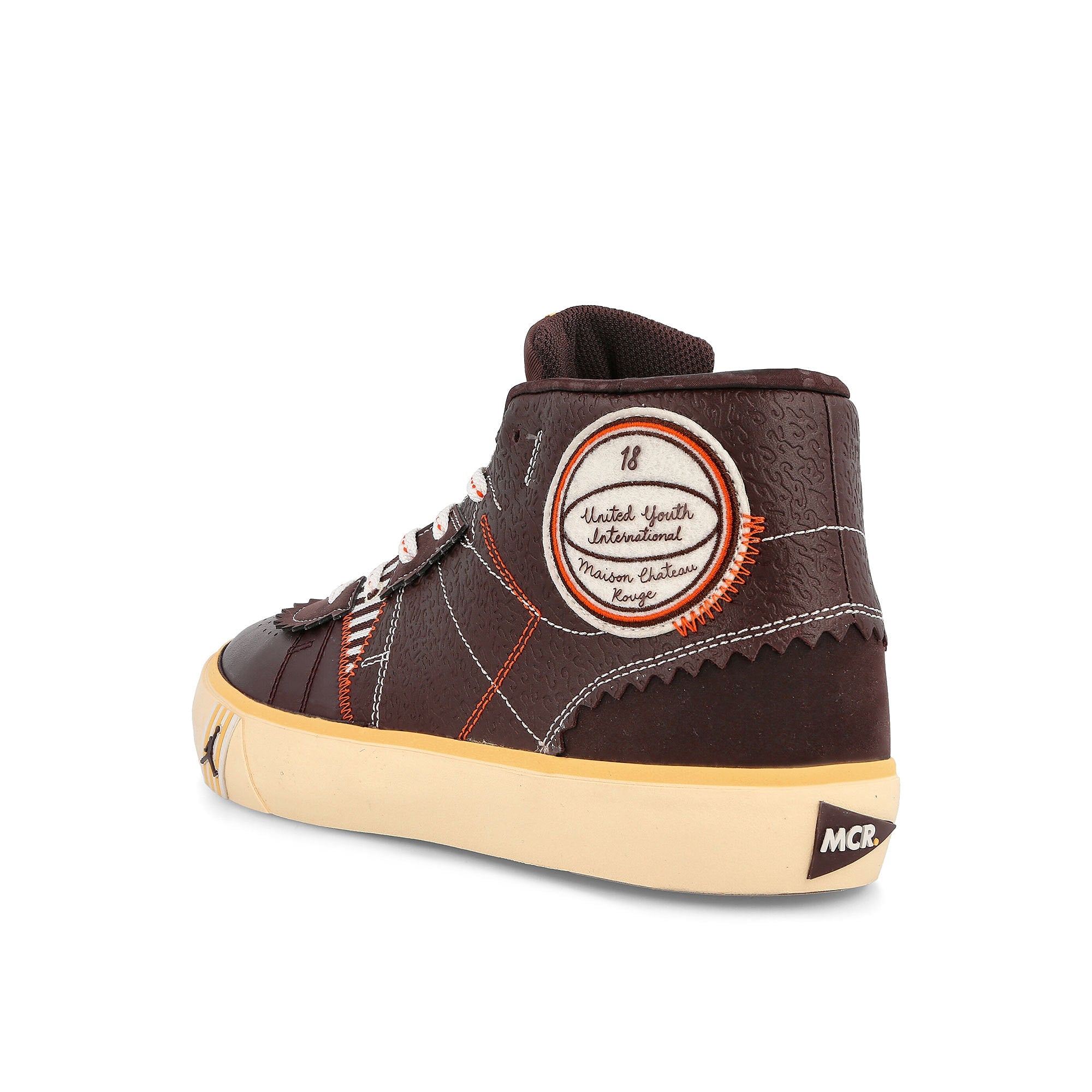 Jordan Maison Chateau Rouge x Air Jordan Series Mid SP Brown Basalt / Sail - Pale Vanilla - Orange Sneakers Material | Overkill