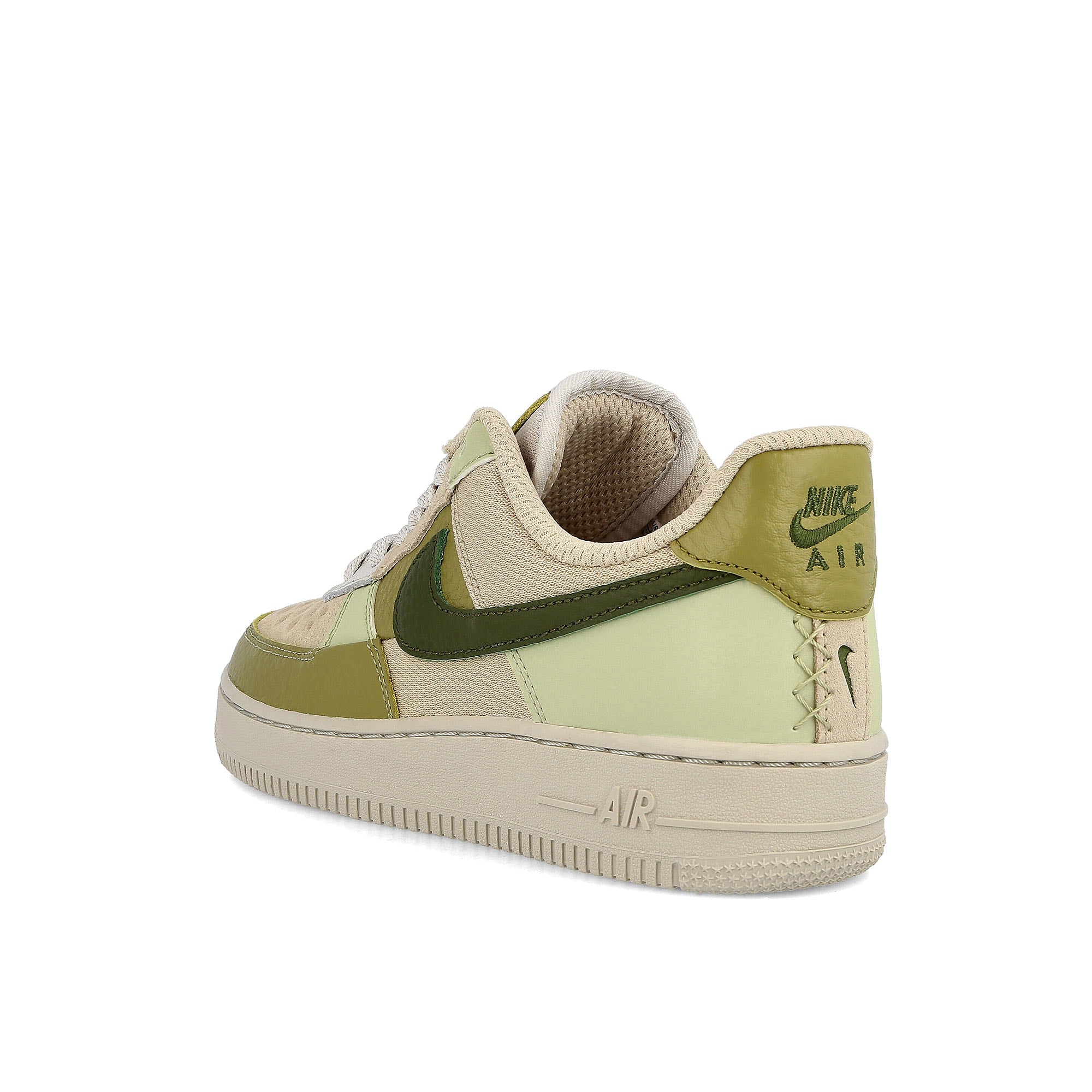 Nike wmns air force 1 Light Bone-Rough Green - Olive Aura Sneakers Material | Overkill