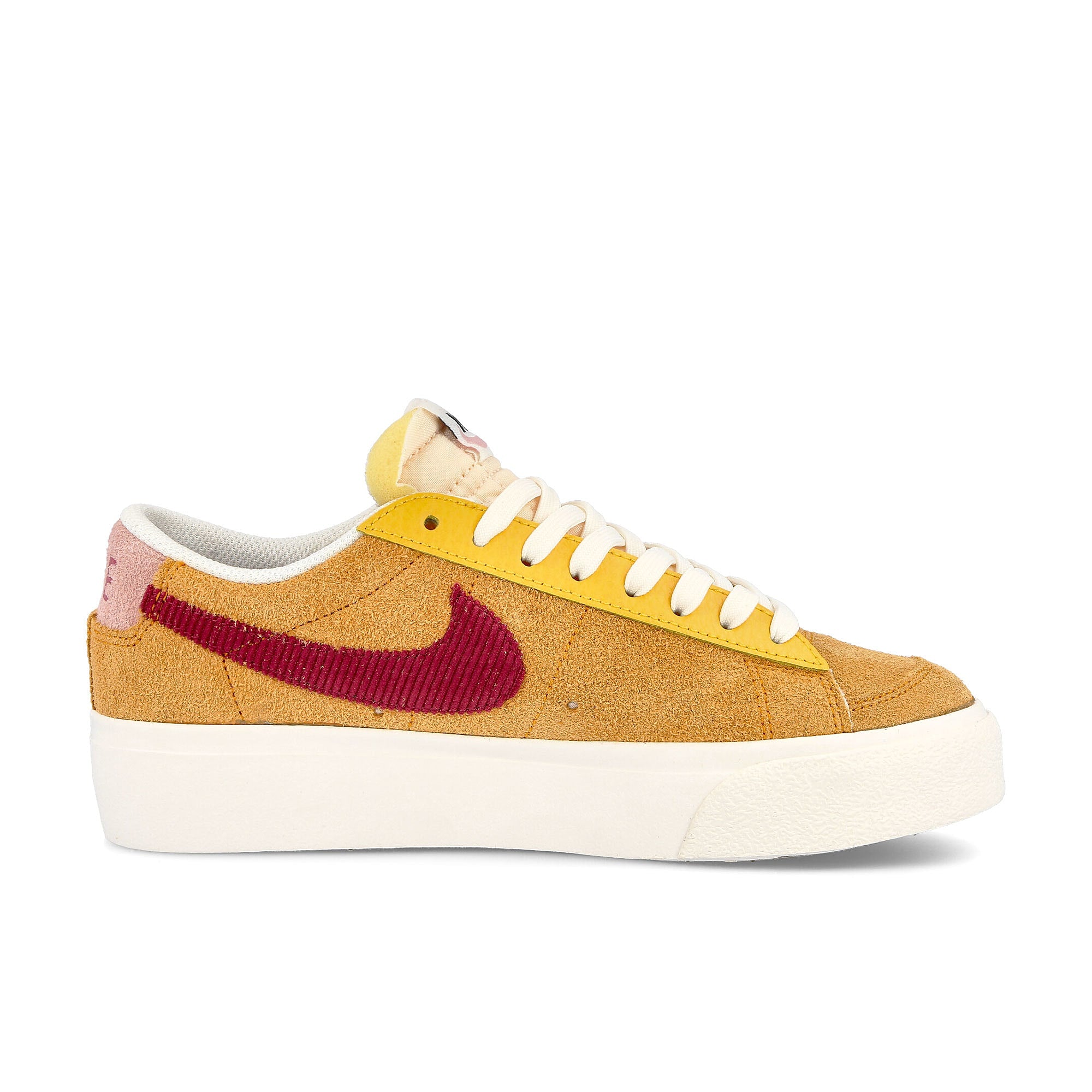 Nike wmns blazer low platform Sunset-Rush - Maroon - University Gold Low Top Sneakers Silhouette | Overkill