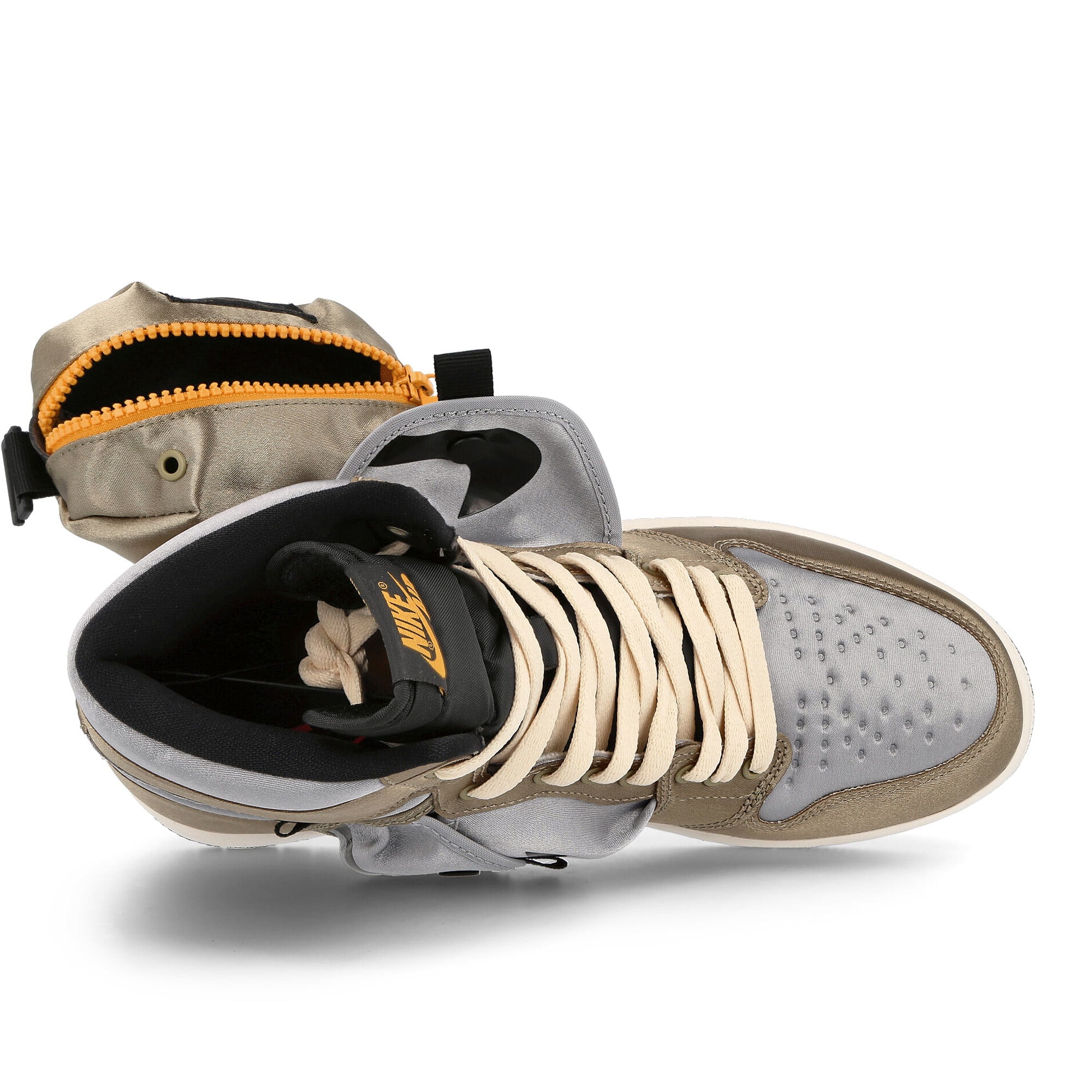 Jordan Air Jordan 1 Utility Neutral Olive-Taxi - Light Steel Grey - Black High Top Sneakers Detailfoto | Overkill