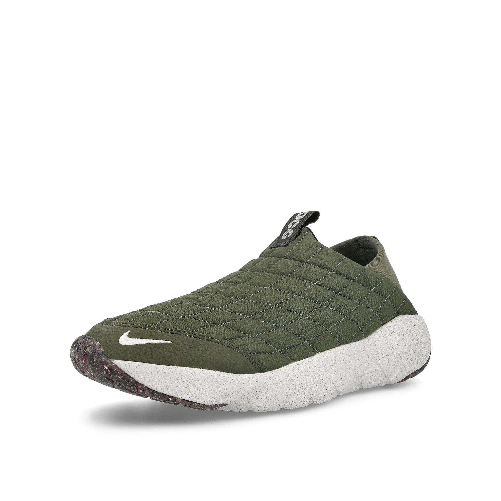 Nike ACG Moc 3.5 Cargo Khaki-Summit White - Cargo Khaki Low Top Sneakers Close Up | Overkill