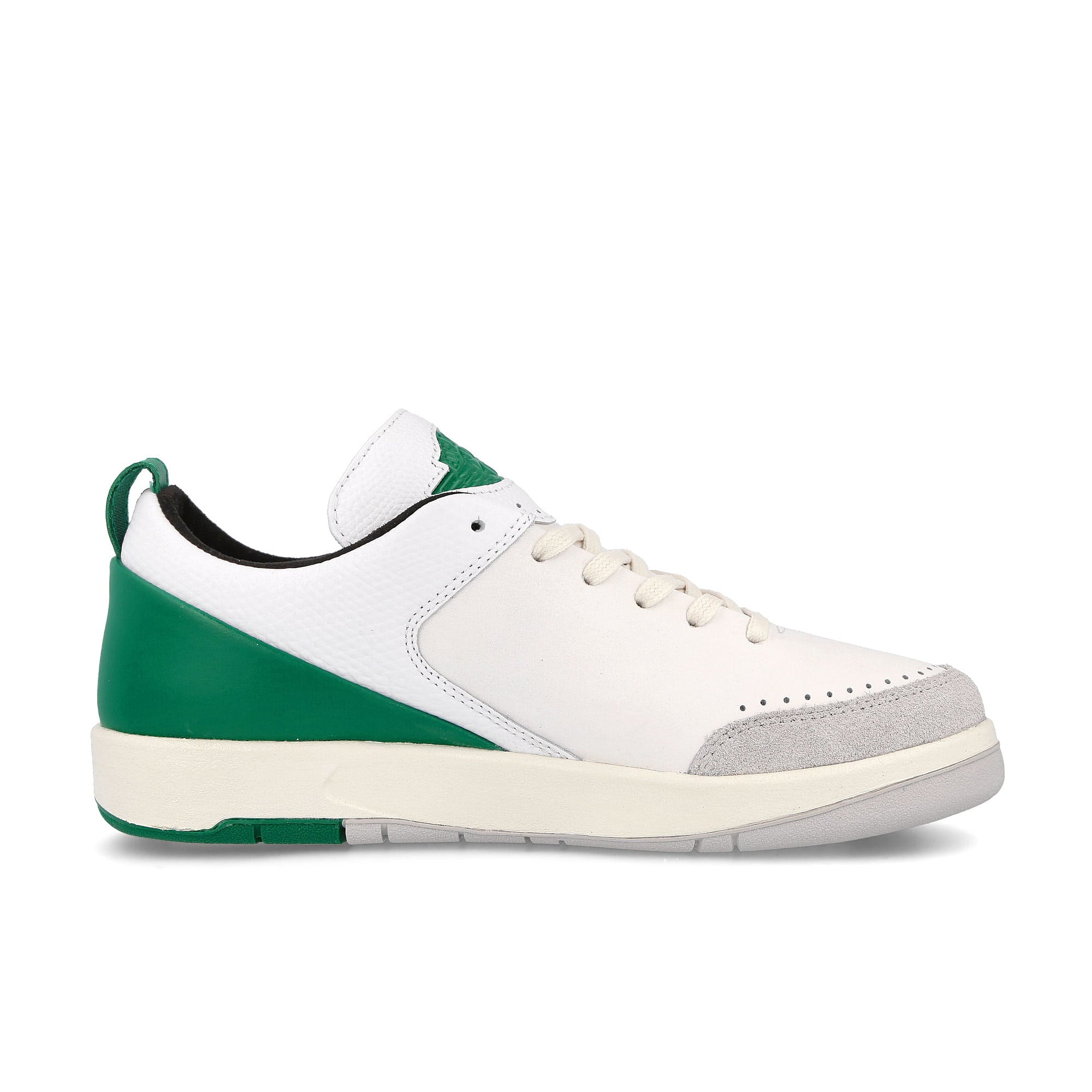 Jordan Wmns Air Jordan 2 Retro Low SE White / Malachite - Neutral Grey - Sail Sneakers Silhouette | Overkill