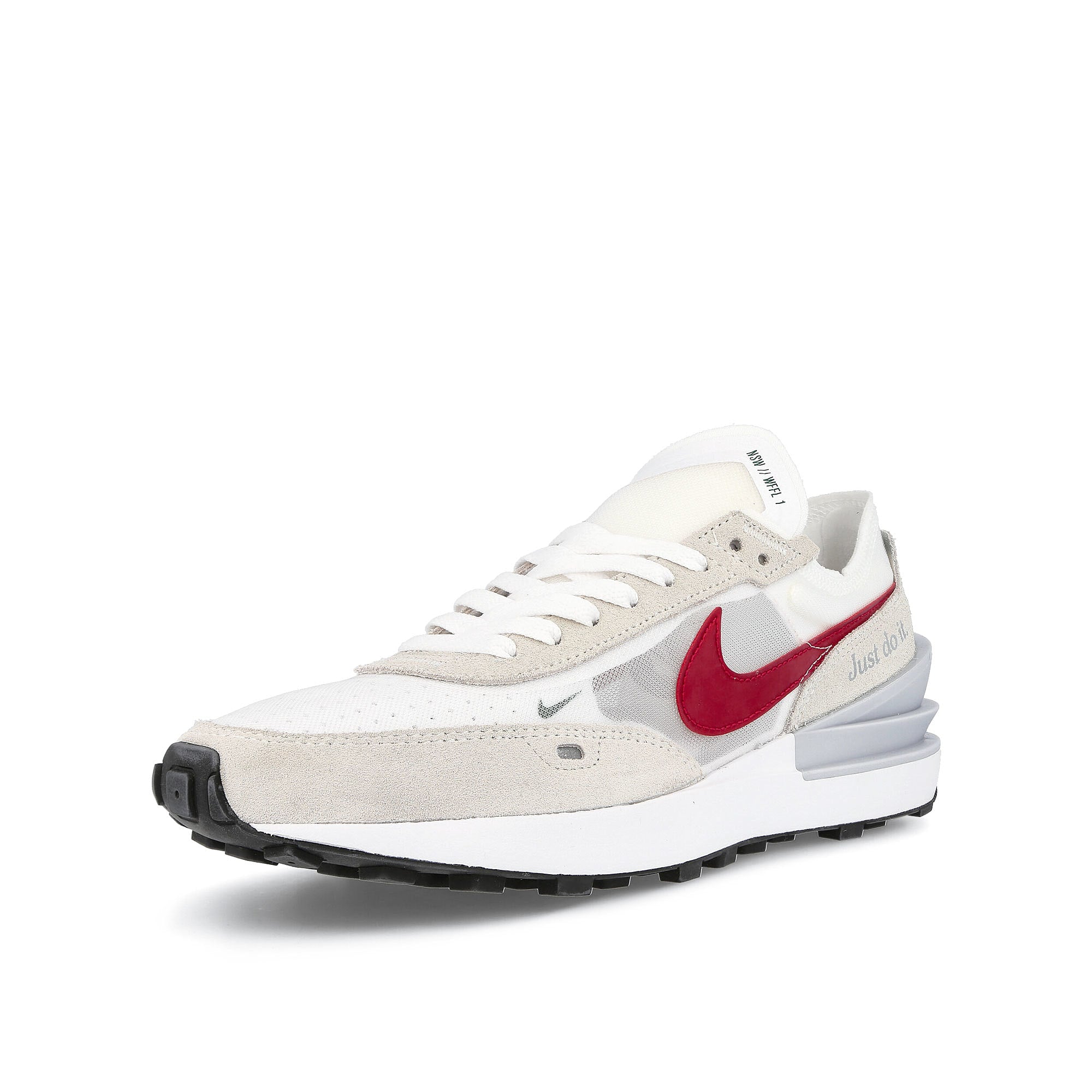 Nike waffle one White / University Red - Noble Green Detailfoto | Overkill