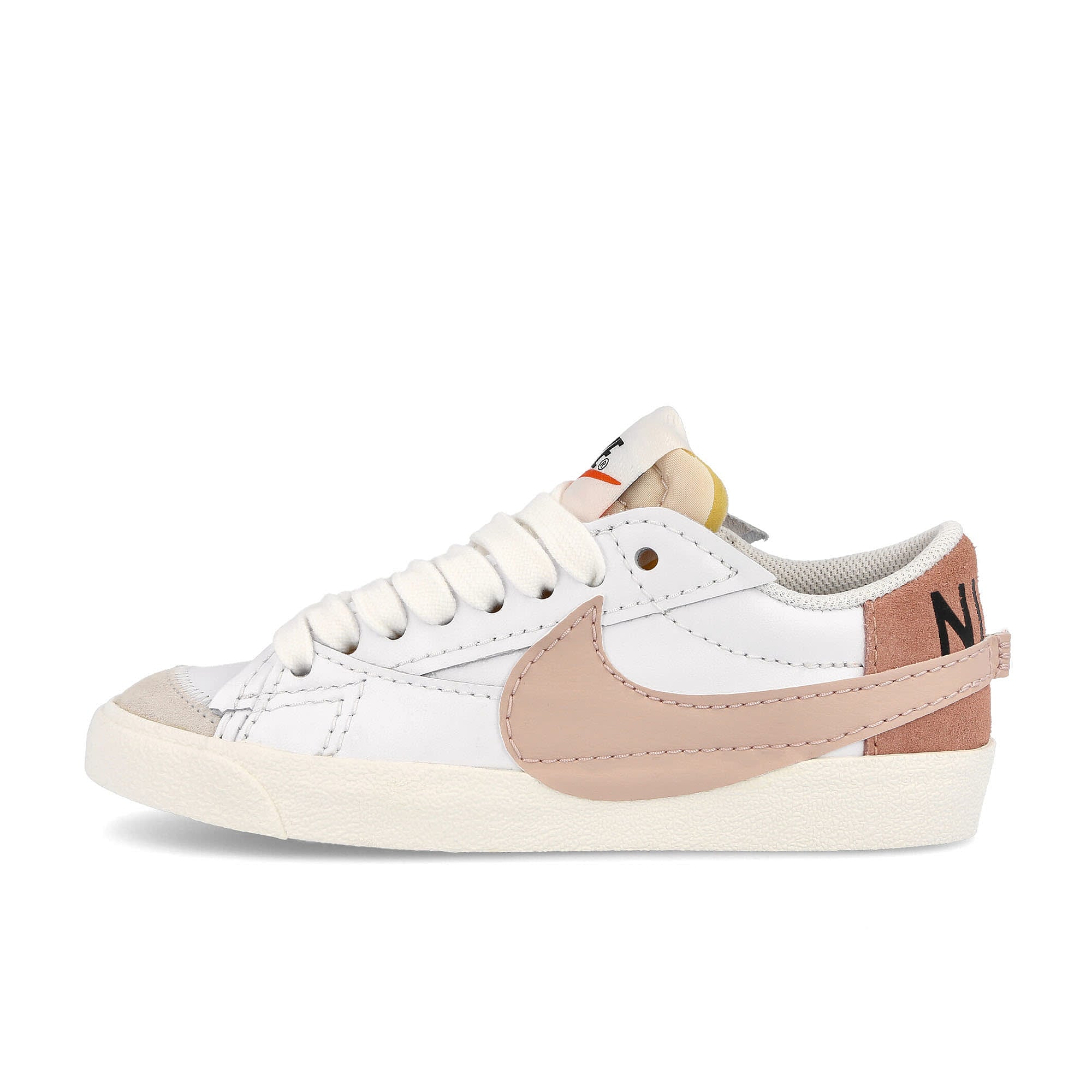 Nike wmns blazer low 77 jumbo White-Pink Oxford - Rose Whisper - White Low Top Sneakers DQ1470 102 | Overkill