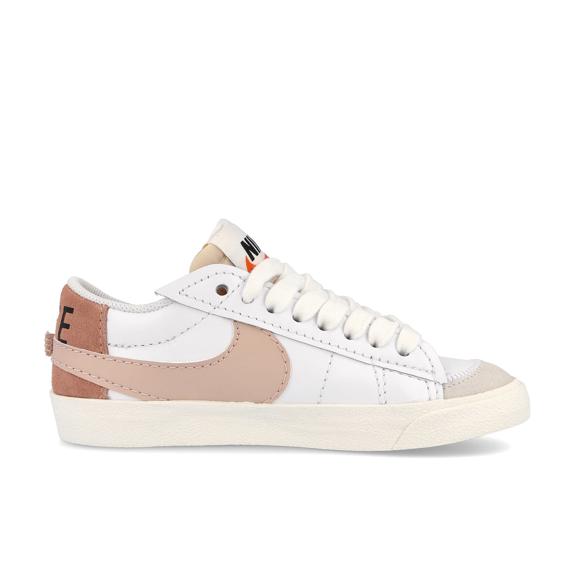 Nike wmns blazer low 77 jumbo White-Pink Oxford - Rose Whisper - White Low Top Sneakers Silhouette | Overkill