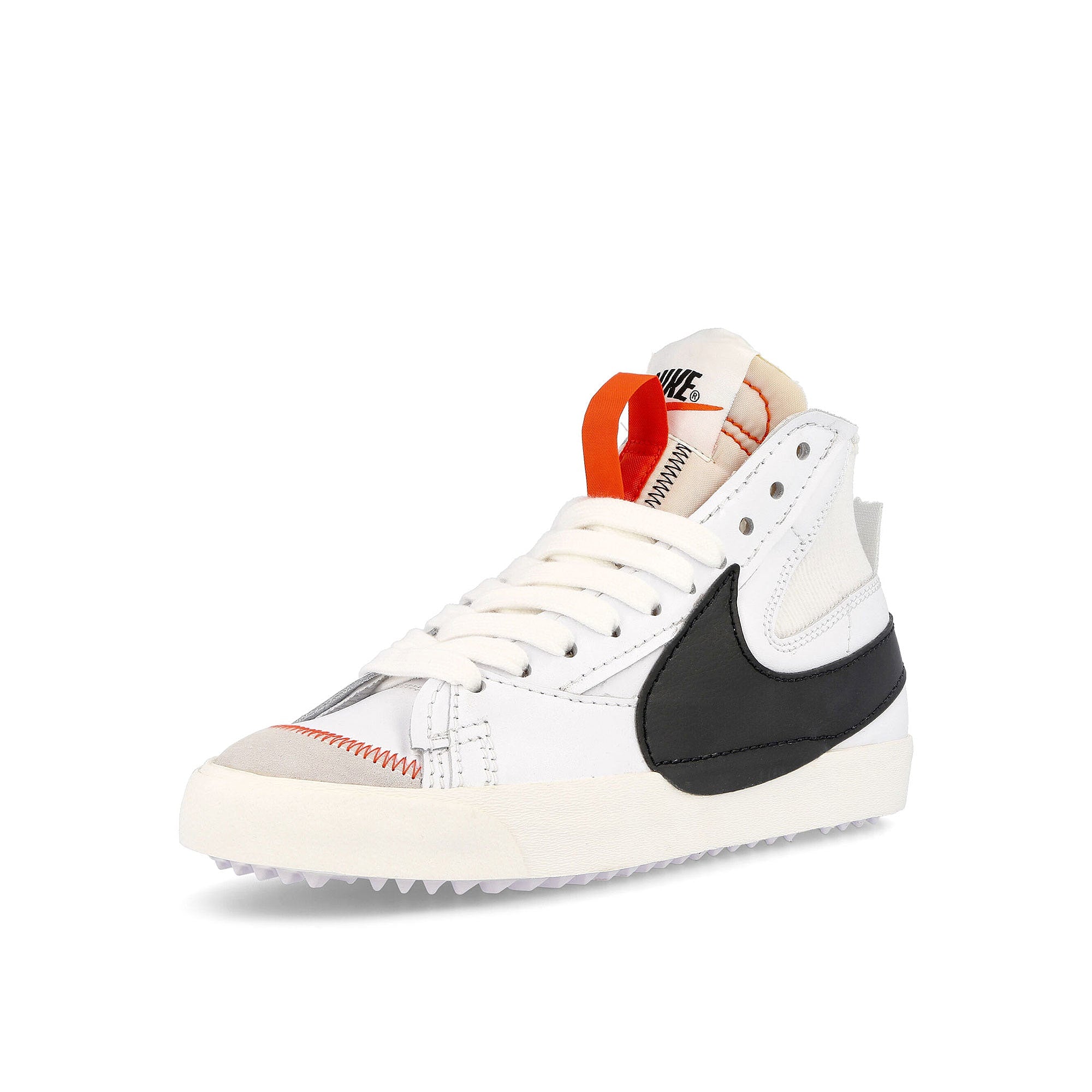 Nike wmns blazer mid 77 jumbo White-Black - White - Sail Mid Top Sneakers Close Up | Overkill