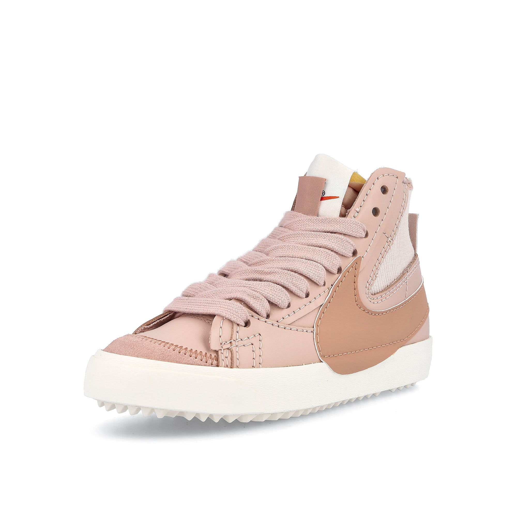 Nike wmns blazer mid 77 jumbo Pink Oxford-Rose Whisper - Pink Oxford Mid Top Sneakers Close Up | Overkill