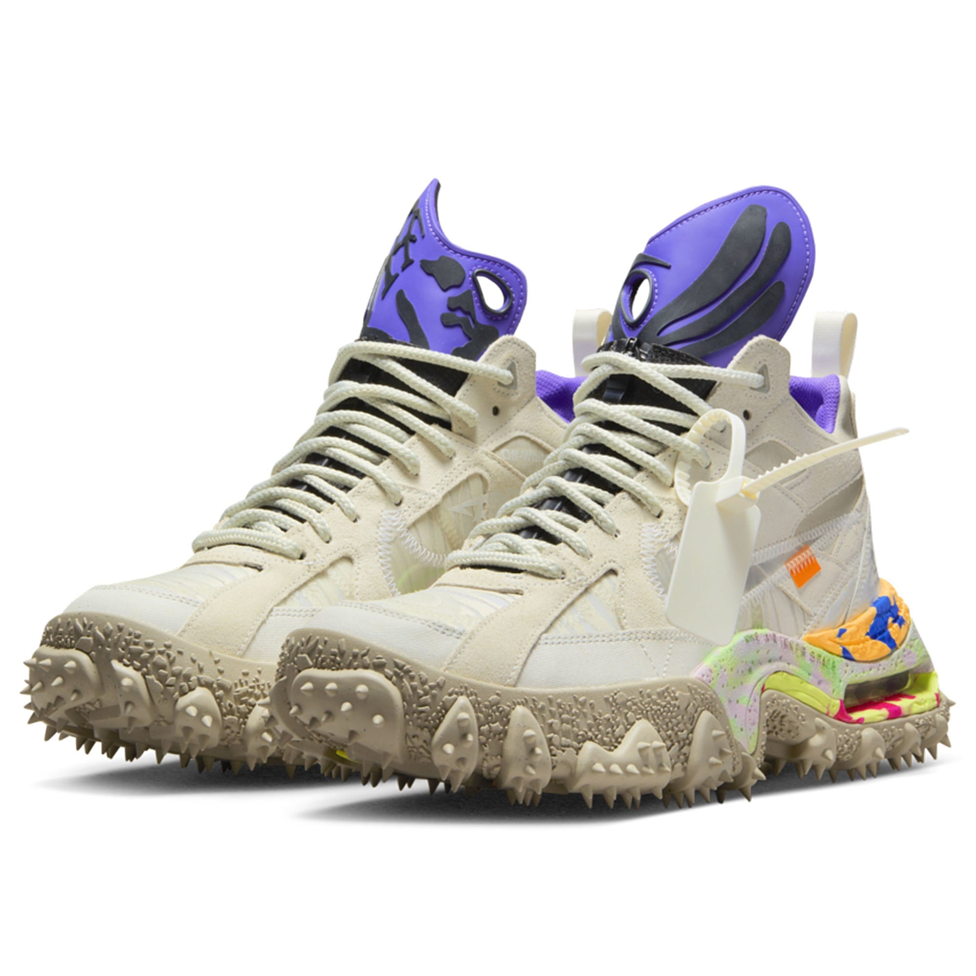 Nike Off-White x Nike Air Terra Forma Summit White / Clear - Cobble Stone Sneakers Material | Overkill