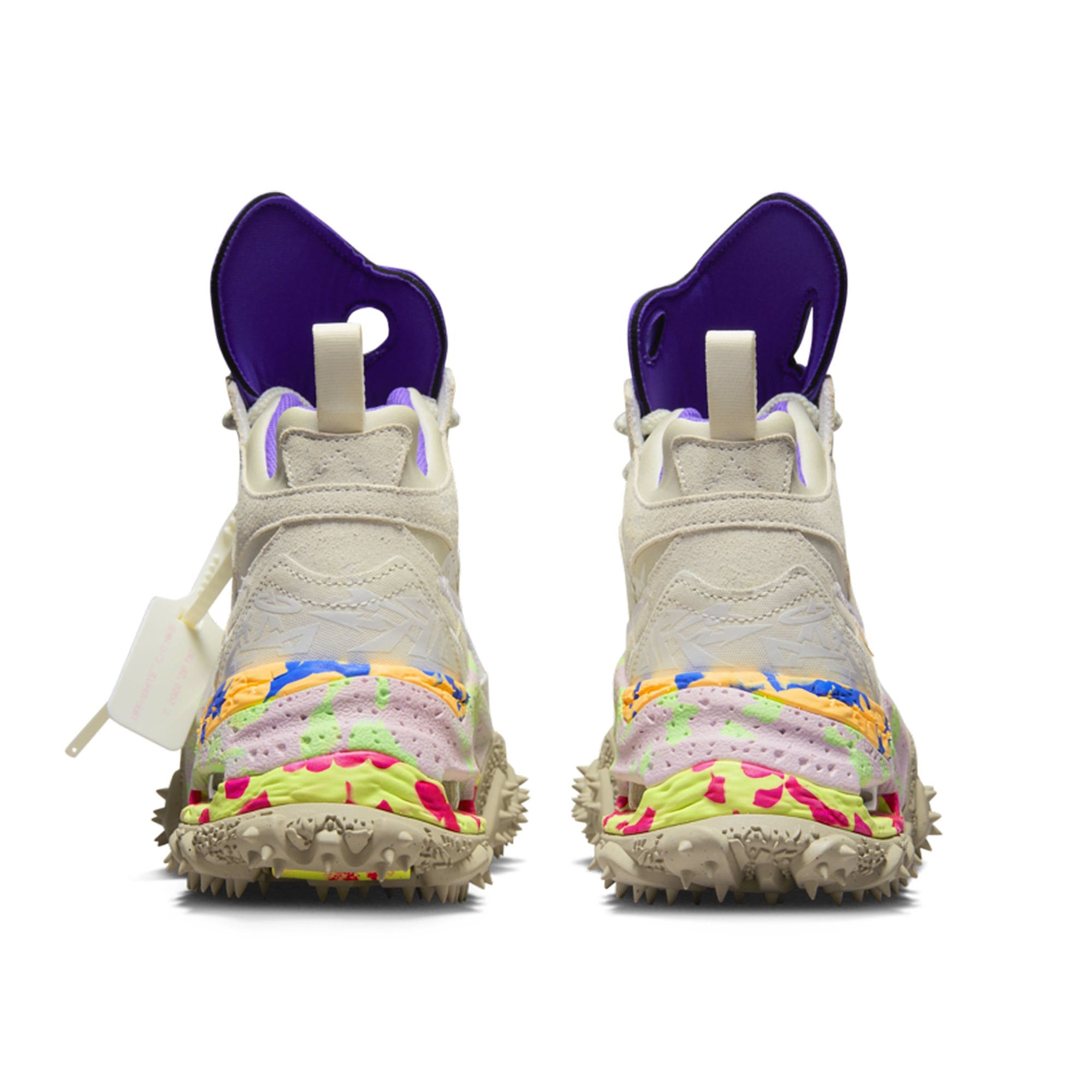 Nike Off-White x Nike Air Terra Forma Summit White / Clear - Cobble Stone Sneakers Close Up | Overkill