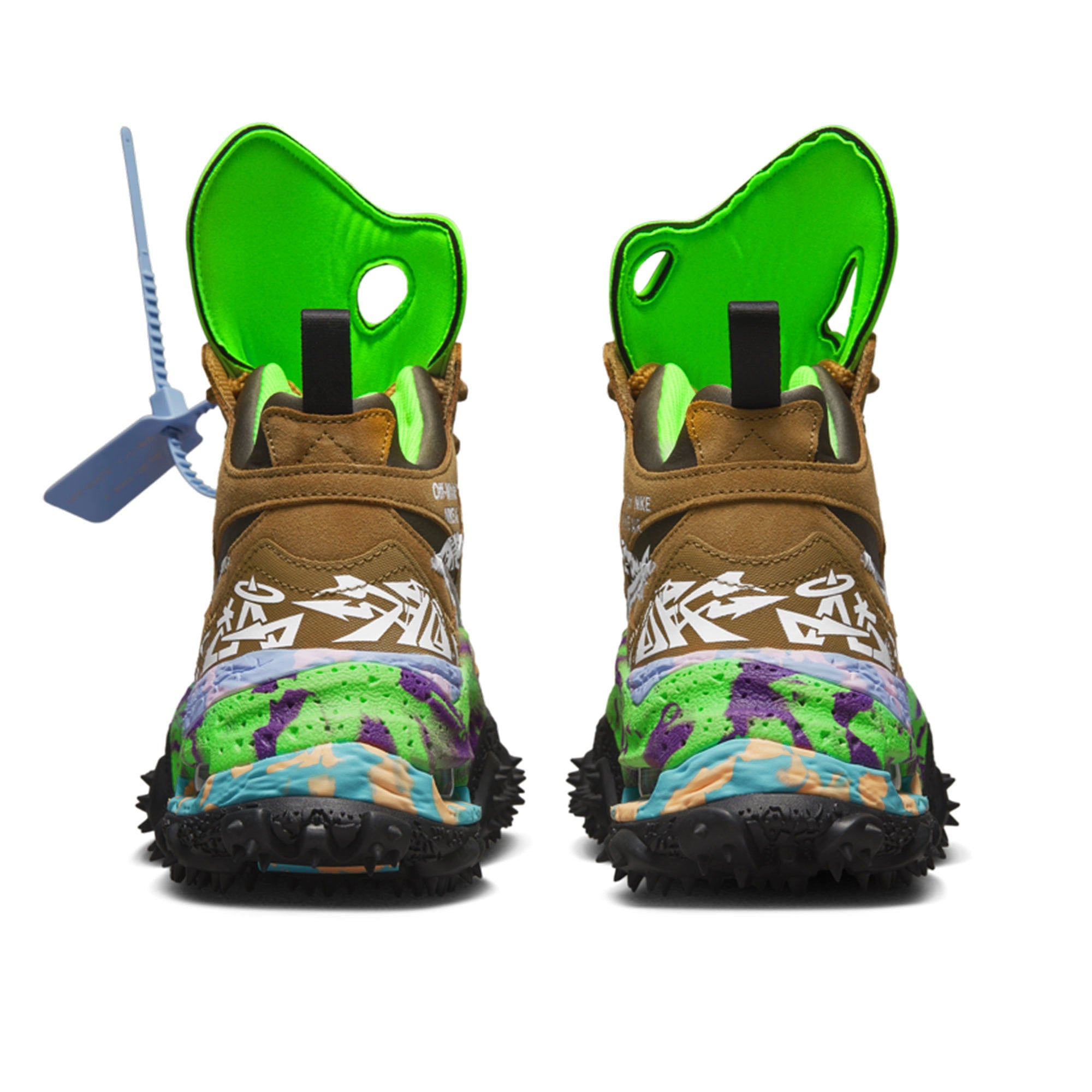 Nike Off-White x Nike Air Terra Forma What / Clear - Black Sneakers Close Up | Overkill