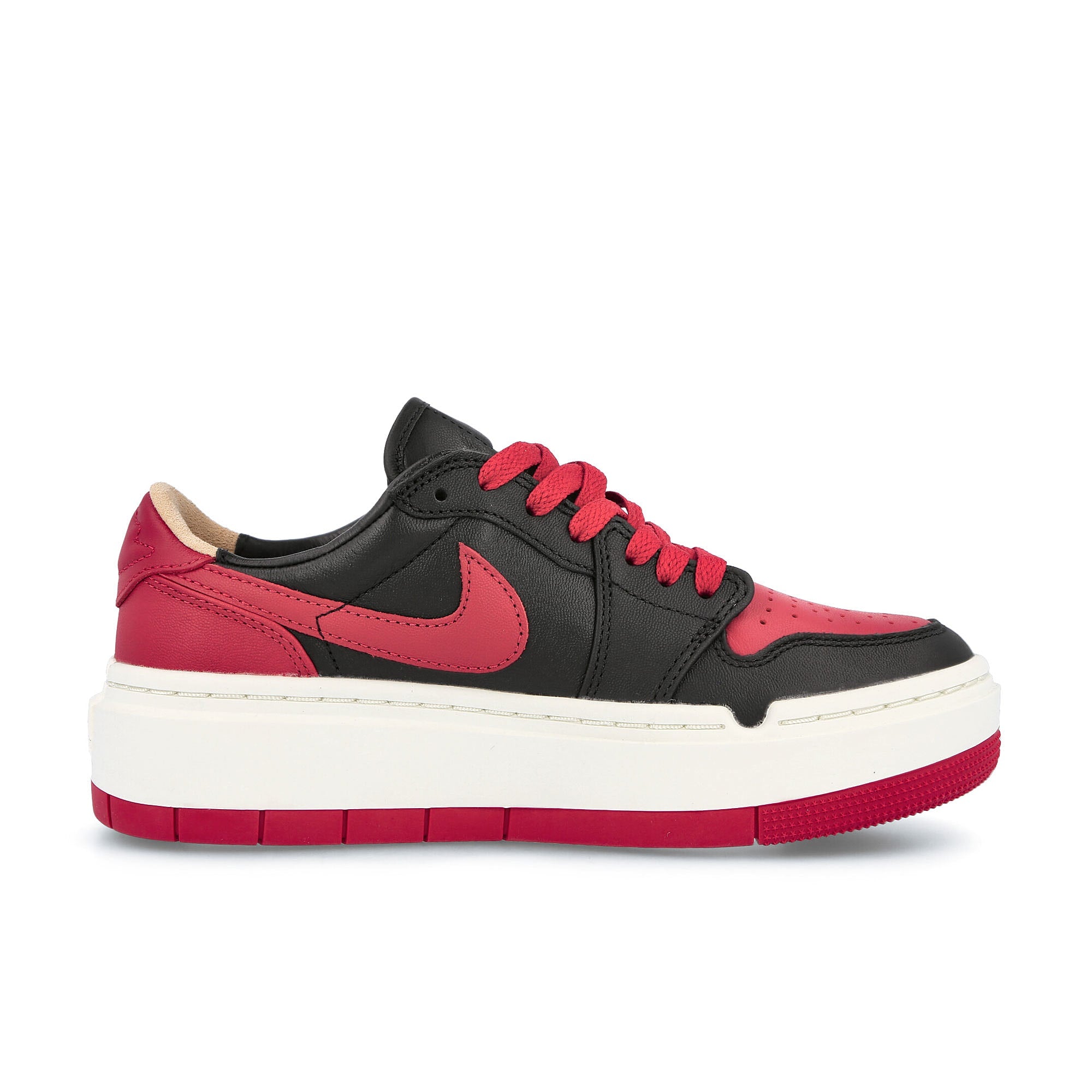 Jordan Wmns Air Jordan 1 Elevate Low SE Black-Gym Red - Sail Sneakers Silhouette | Overkill