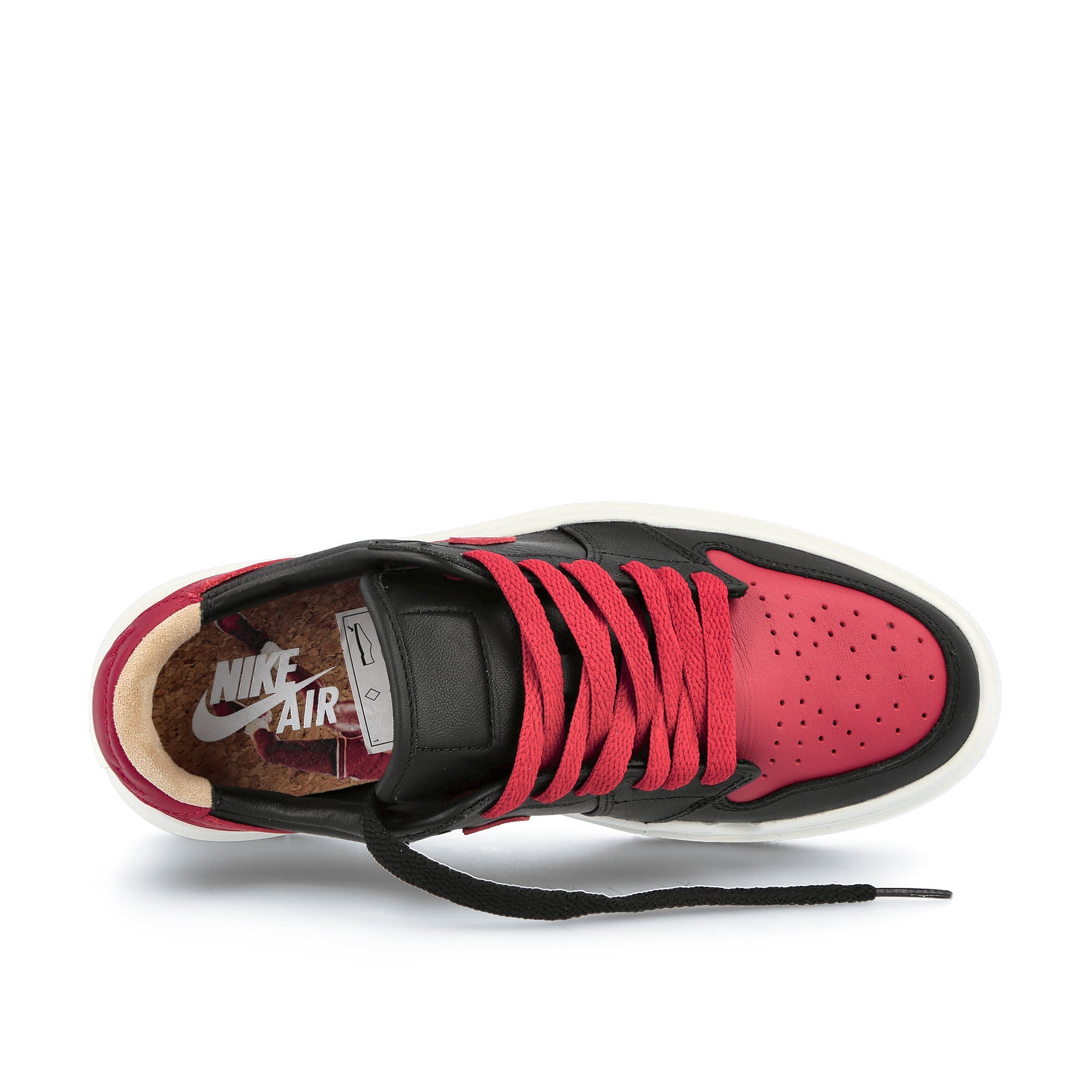 Jordan Wmns Air Jordan 1 Elevate Low SE Black-Gym Red - Sail Sneakers Detail View 1 | Overkill