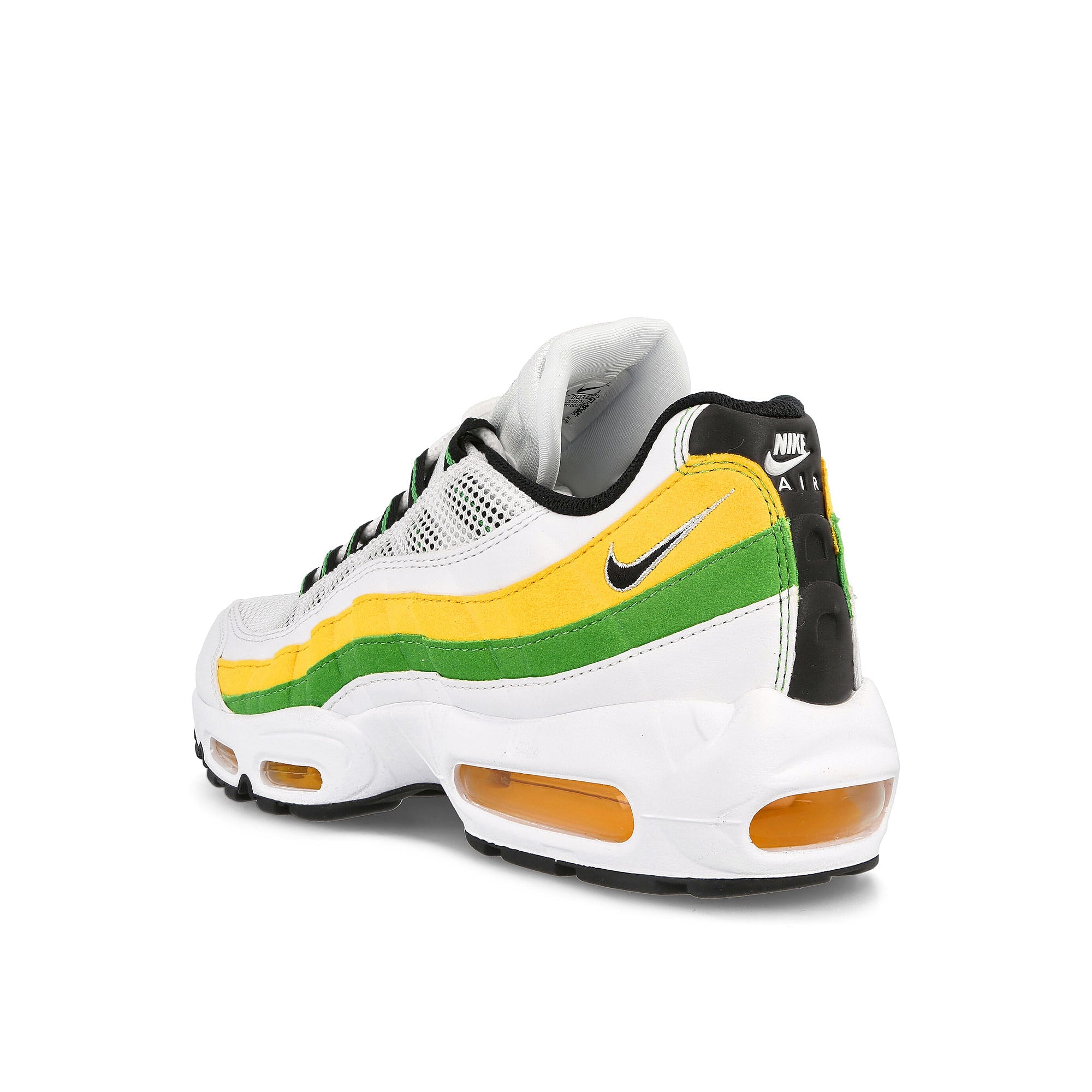 Nike air max 95 essential White / Black - Green Apple - Tour Yellow Low Top Sneakers Material | Overkill