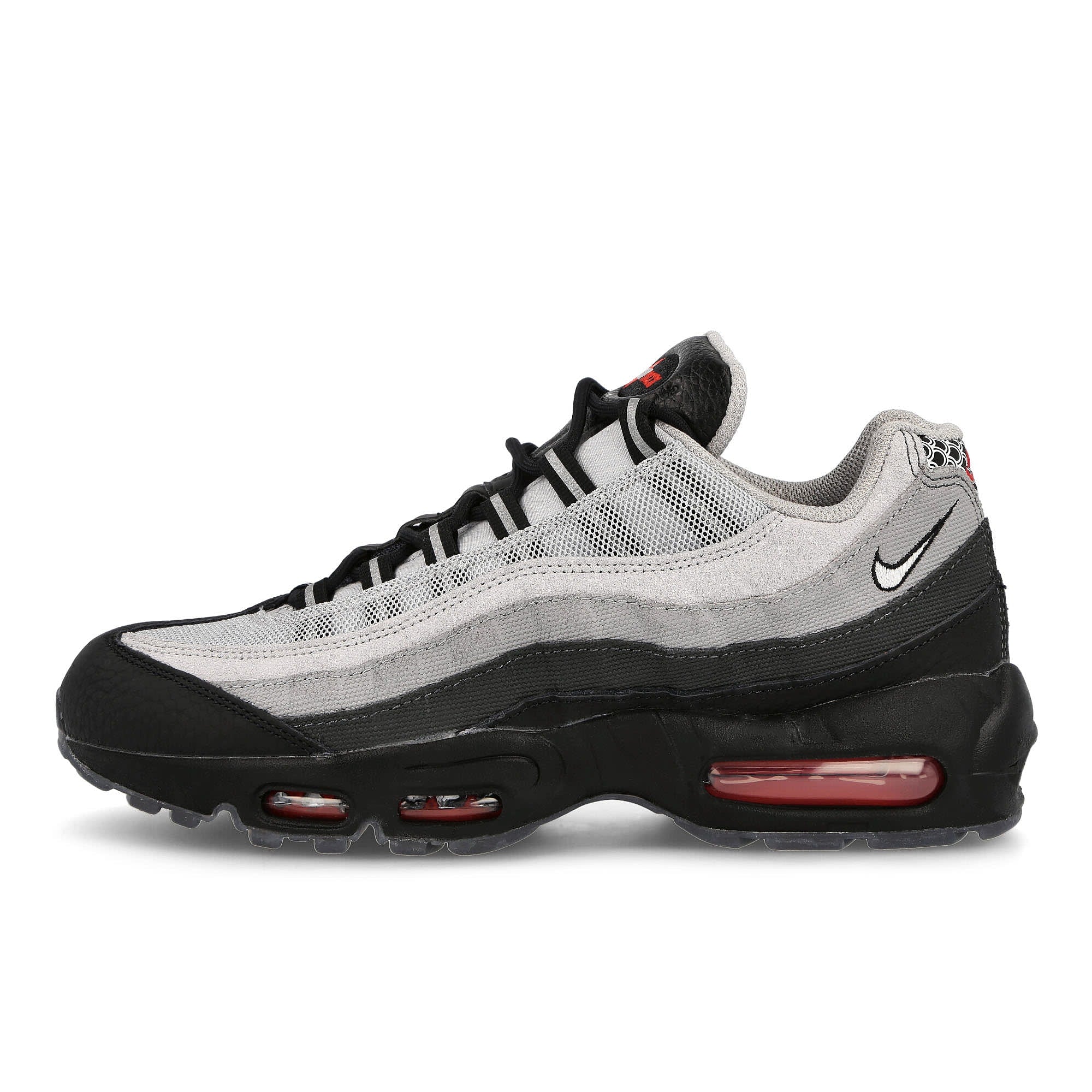 Nike Air Max 95 Premium Black / White - Pure Platinum - Light Smoke Grey Sneakers DQ3979 001 | Overkill