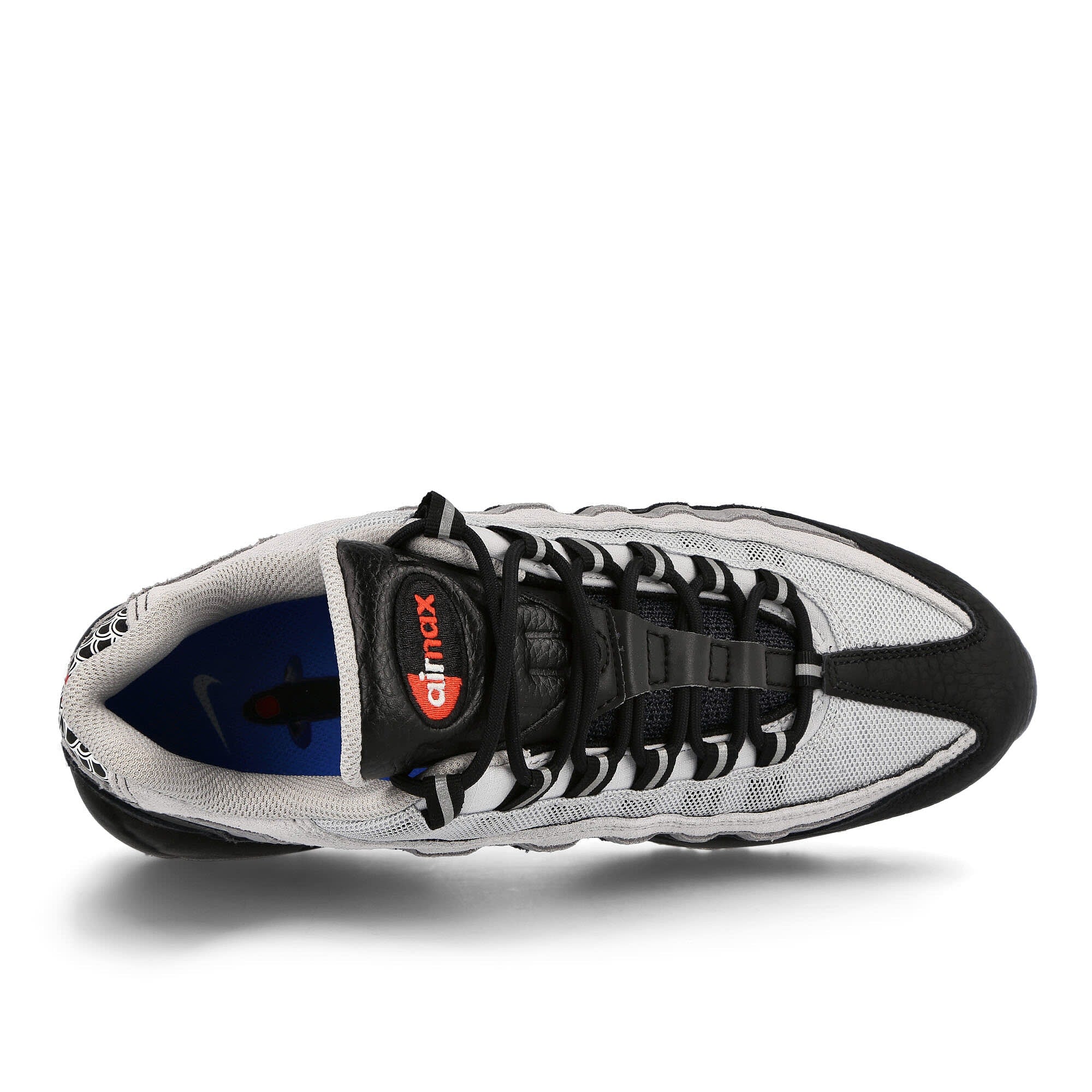 Nike Air Max 95 Premium Black / White - Pure Platinum - Light Smoke Grey Sneakers Detailfoto | Overkill