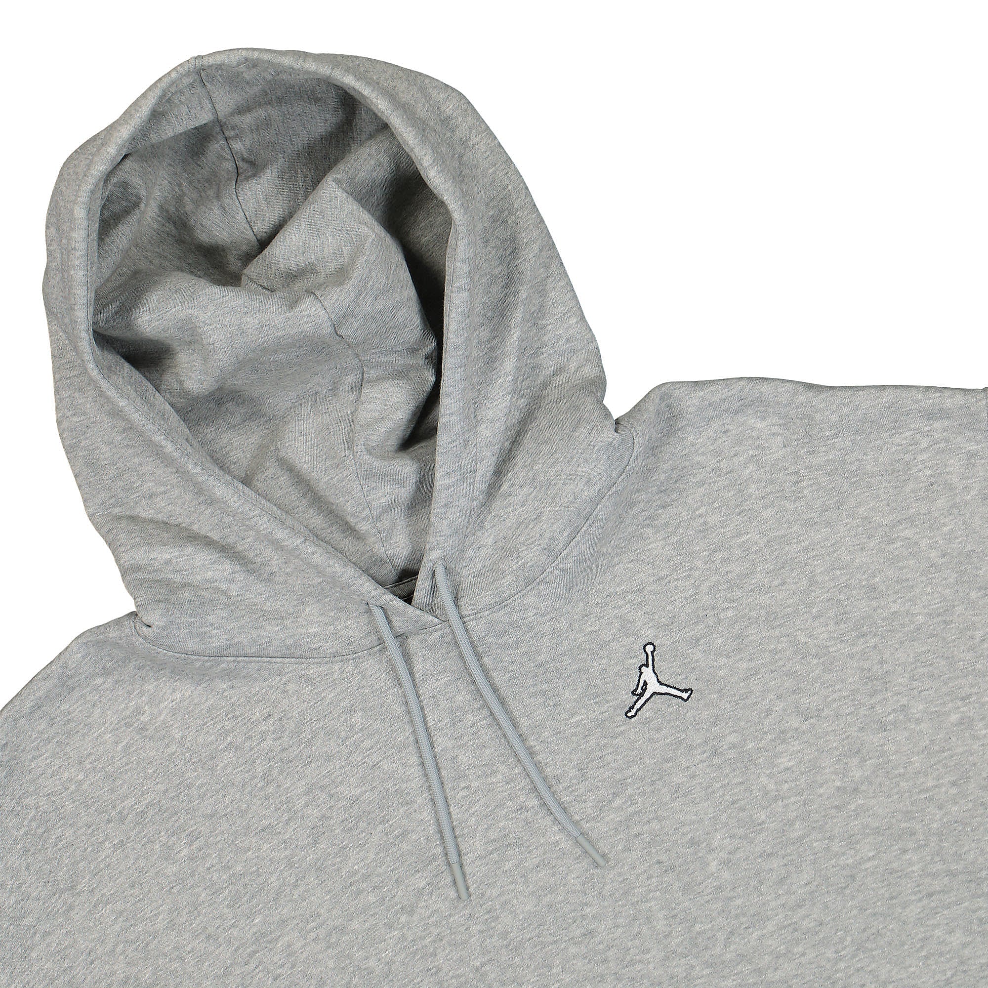 Jordan W Brooklyn Fleece Hoodie Dark Grey Heather / White Hoodies Close-up | Overkill